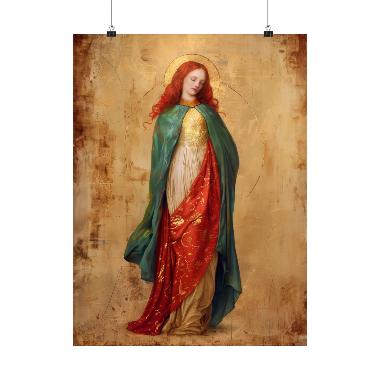 Resilient Spirit - Mary Magdalene's Faithful Path - Sanctified Souls Print - Multiple Sizes - Premium Posters - Catholic Art - Christian