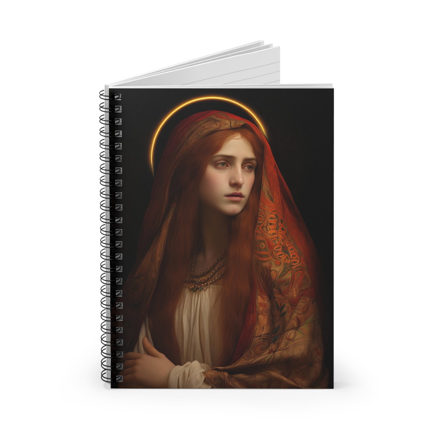 The Beloved Disciple - Mary Magdalene's Devotion - Sanctified Souls Art - Religious Based Notebook - Spiral Notebook - Ruled Line