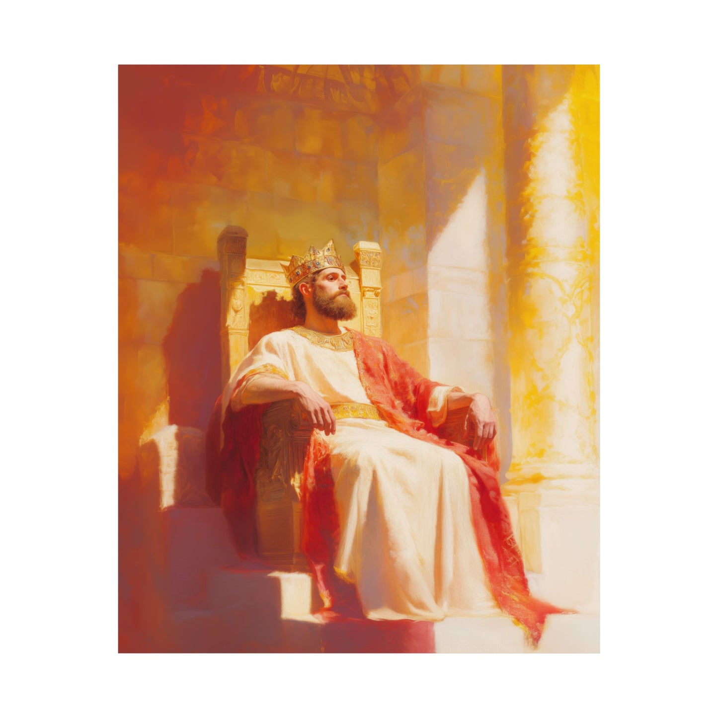 King Solomon: Keeper of God's Understanding - Sanctified Souls Print - Multiple Sizes - Premium Matte Vertical Posters