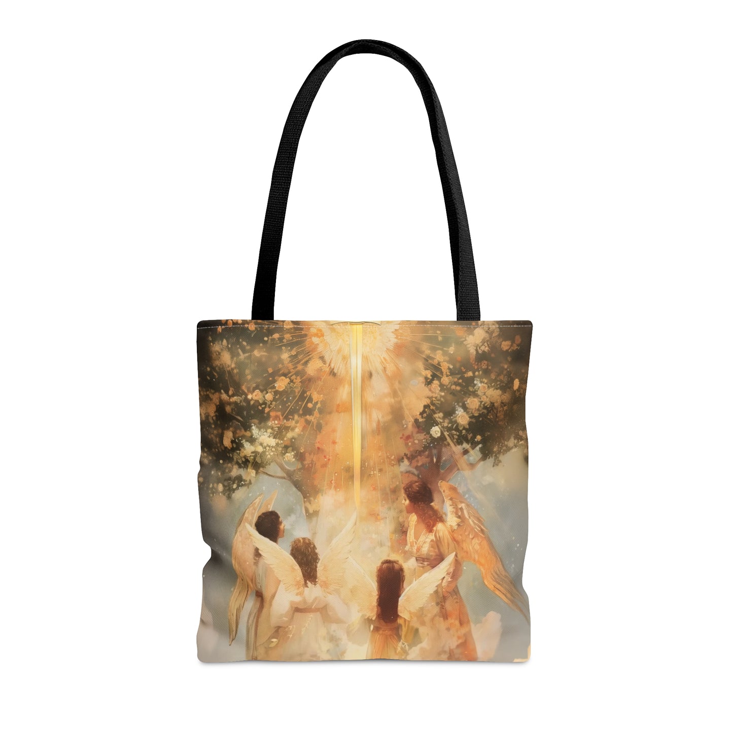 The Watchers of the First Dawn - Guardians of Eden - Tote Bag - Large Medium Small Faith Art Bag - Catholic Faith Purse