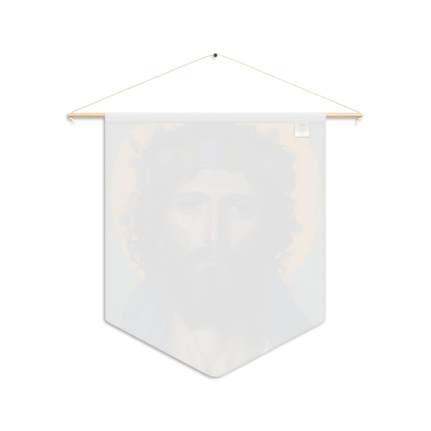 Portrait of Christ Wall Banner / Wall Hanging - Prayer room art - Large religious Christian Jesus Print - Prayer room art - 18" x 21"