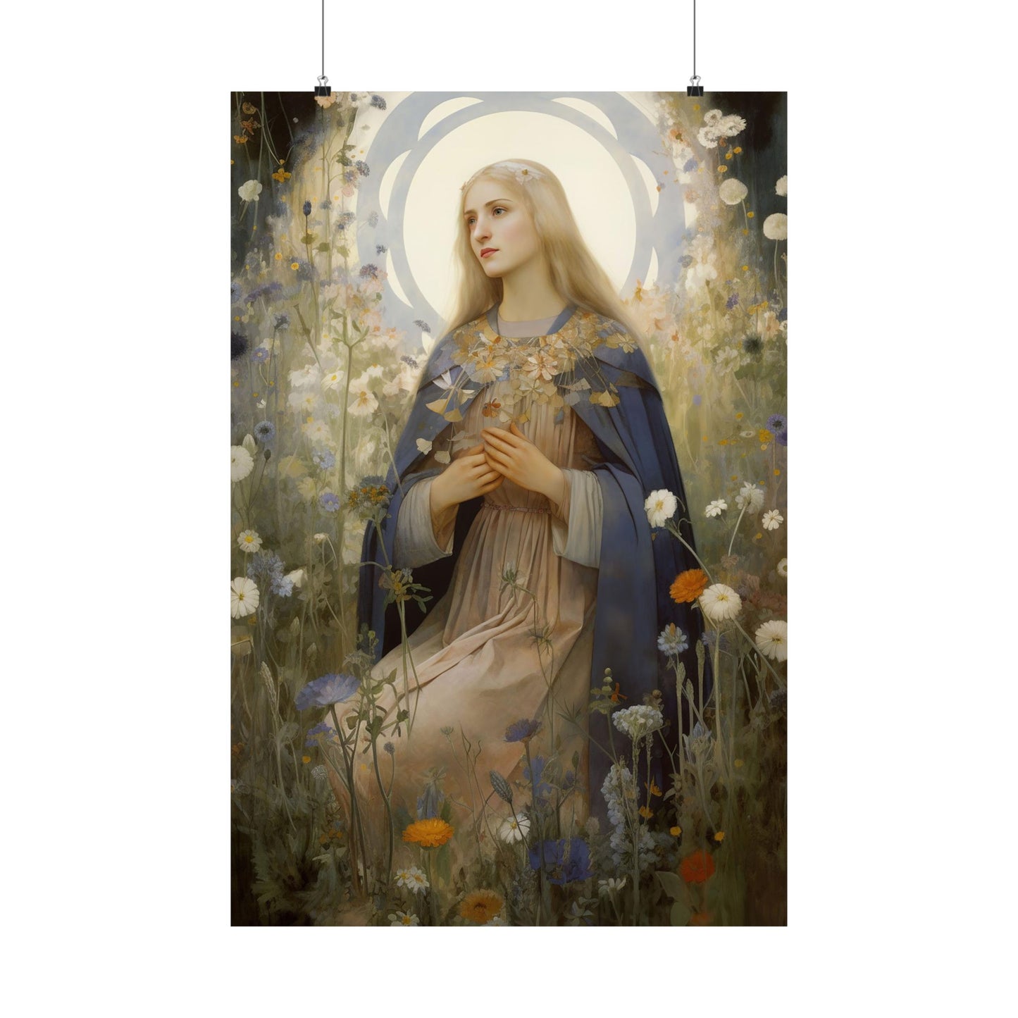 Saint Hildegard of Bingen Print - Sanctified Souls Print - Multiple Sizes - Premium Matte Vertical Posters