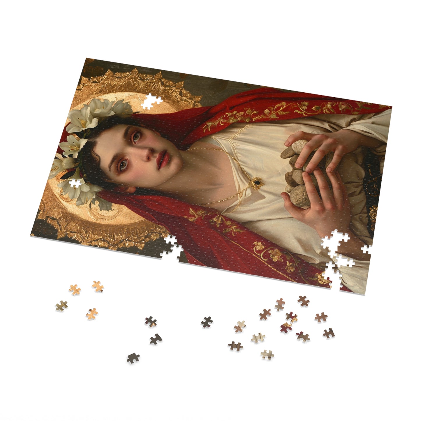 Saint Emerentiana - Puzzle and Keepsake Tin - Jigsaw Puzzle (30, 110, 252, 500,1000-Piece) - Religious Puzzle