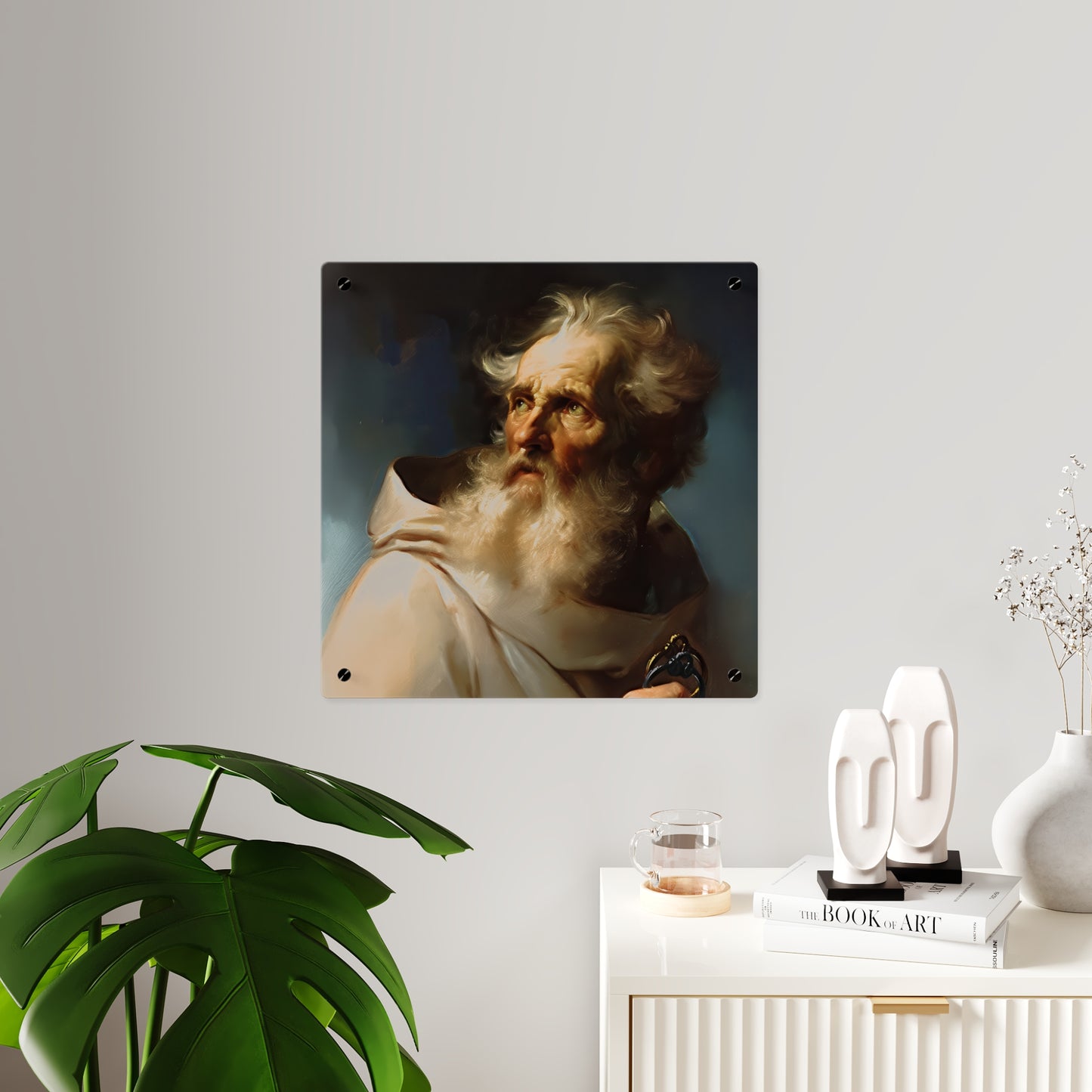Saint Peter Acrylic Wall Art Panel - Ready to Hang Acrylic Print - Catholic Apostle Art - Patron saint Art