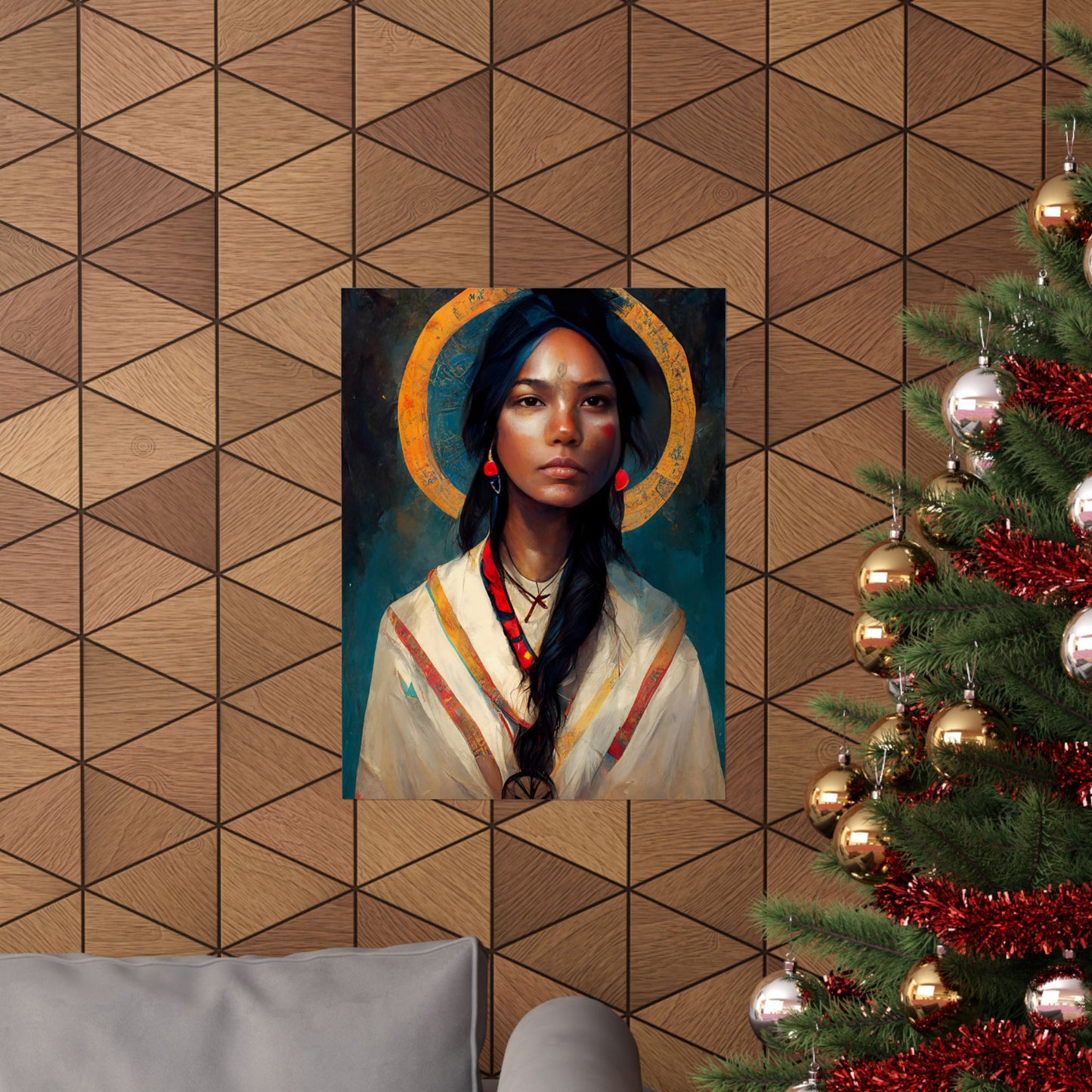 Saint Kateri Tekakwitha - Sanctified Souls Print - Multiple Sizes - Premium Matte Vertical Posters