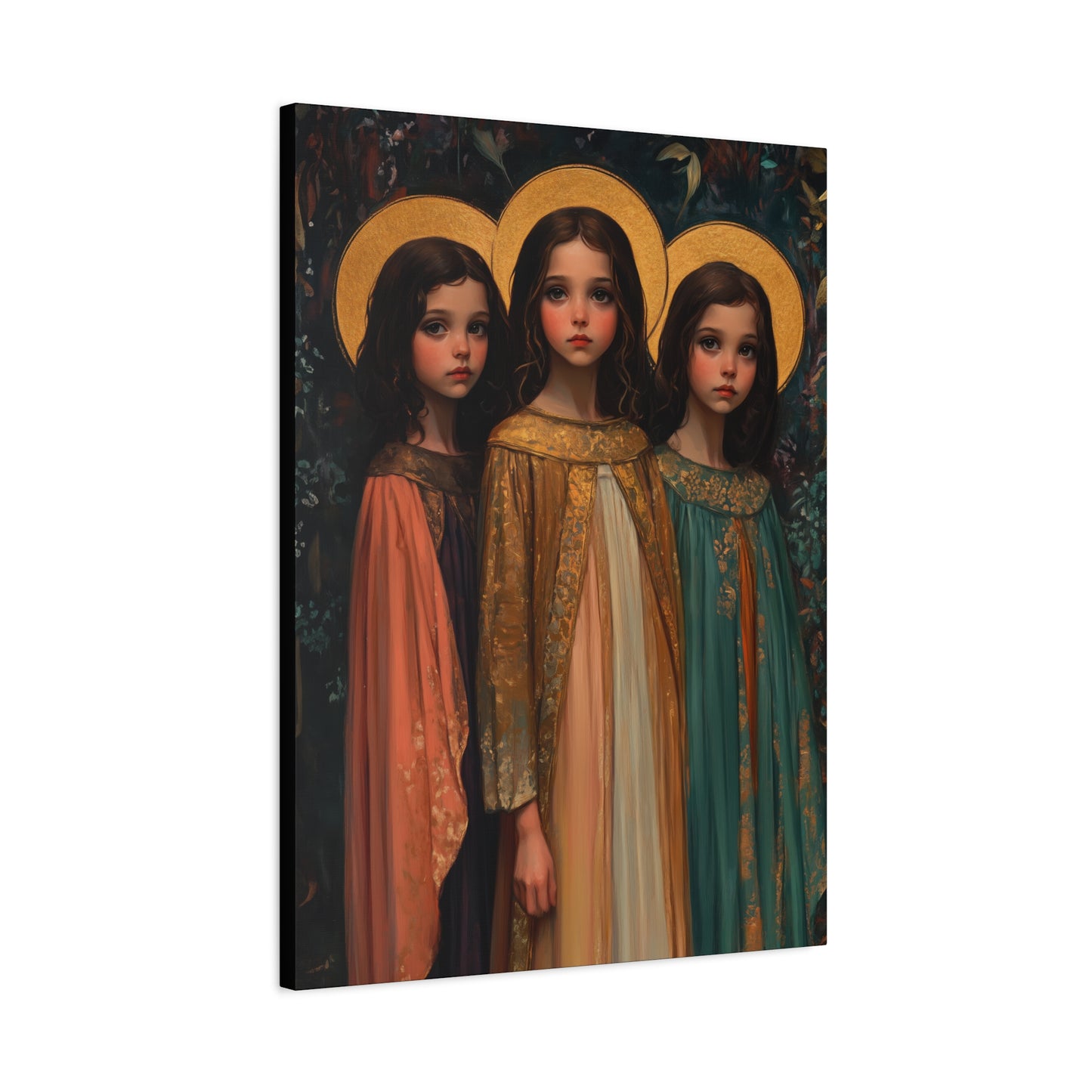 Saints Faith, Hope and Charity - Museum Wrapped Canvas - Print - Religious Art for your Home - Christian print - Prayer Room Catholic Saint