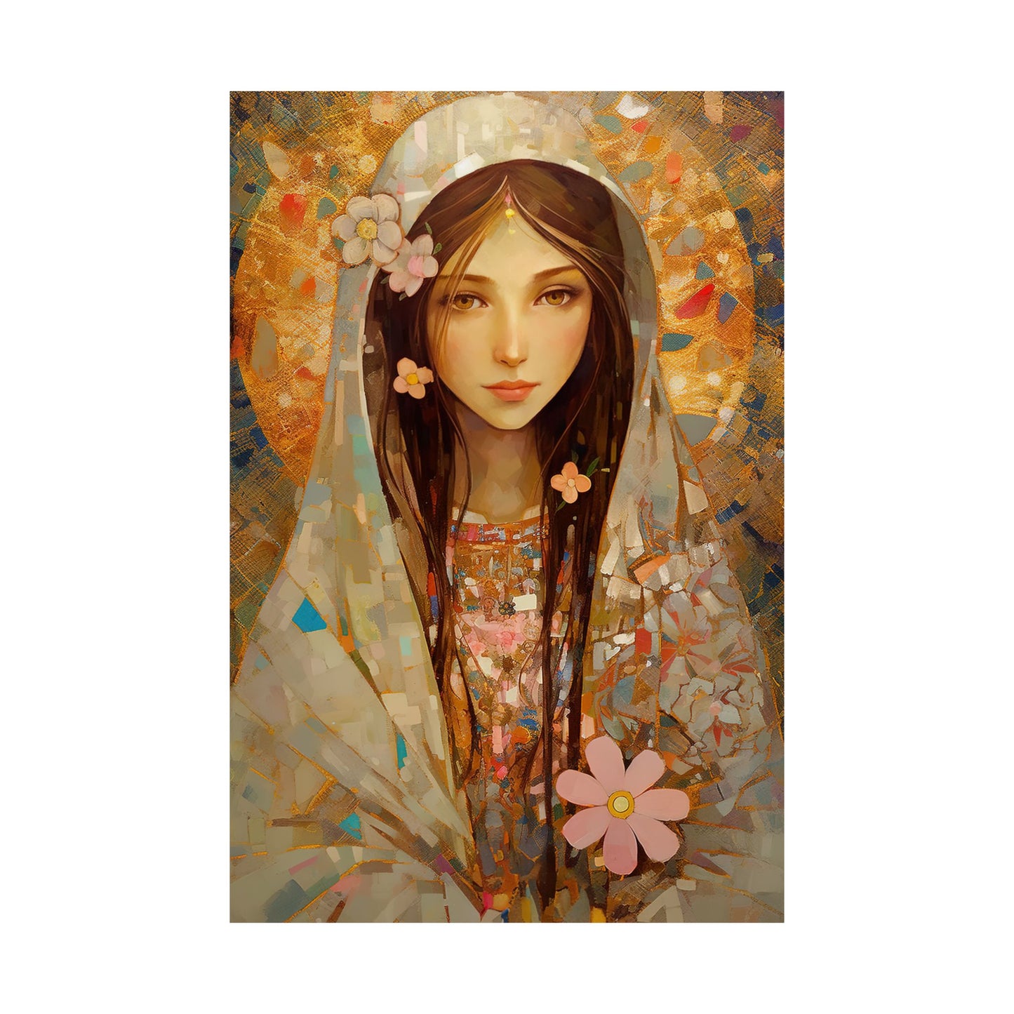 Saint Maria Goretti - Sanctified Souls Print - Multiple Sizes - Premium Matte Vertical Posters