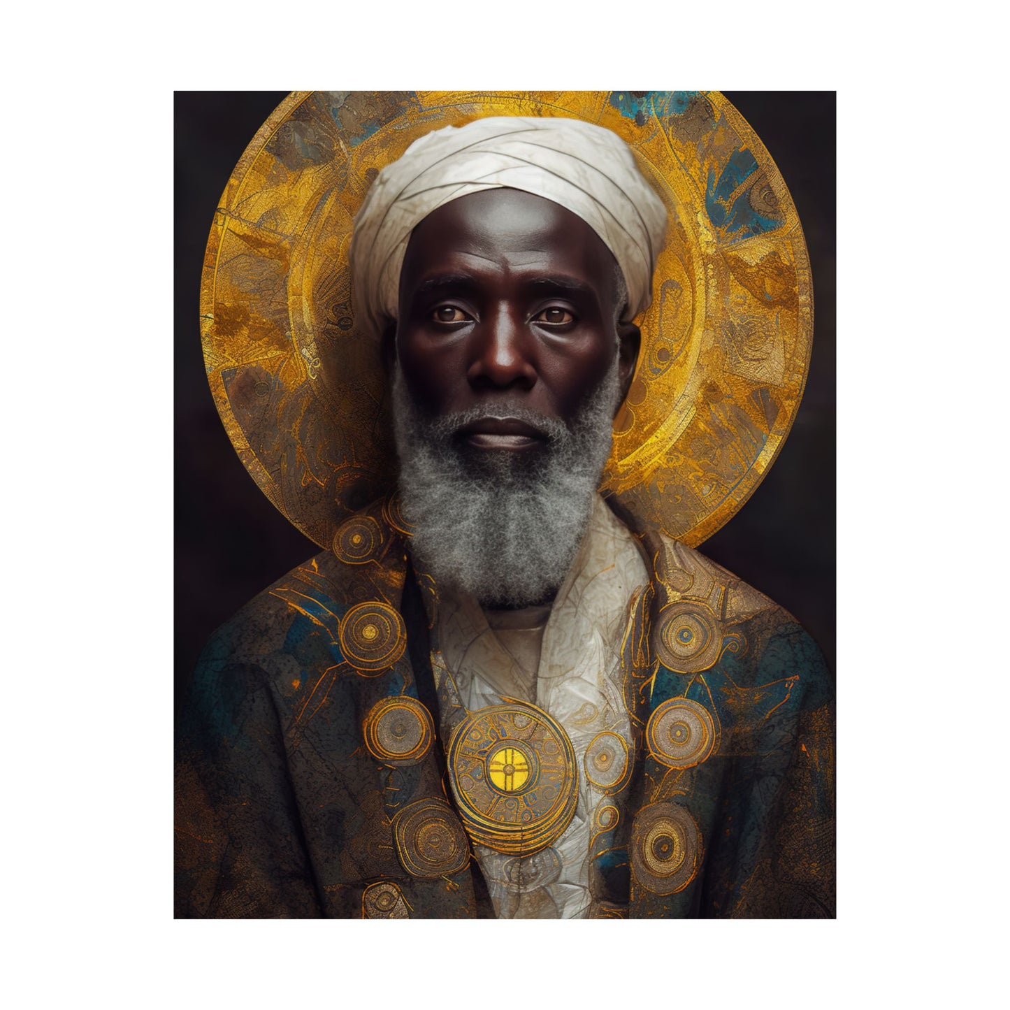 Saint Benedict the Moor Print - Sanctified Souls Print - Multiple Sizes - Premium Matte Vertical Posters