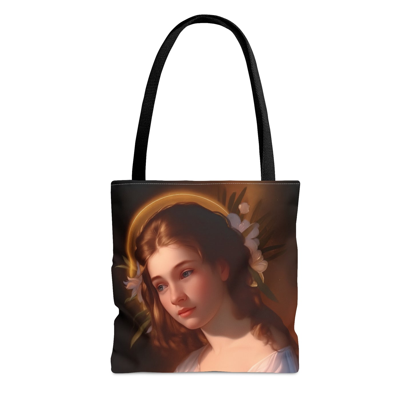 Saint Cecilia Tote Bag - Large Medium Small Faith Art Bag - Catholic Purse - Religious - Prayer Bag