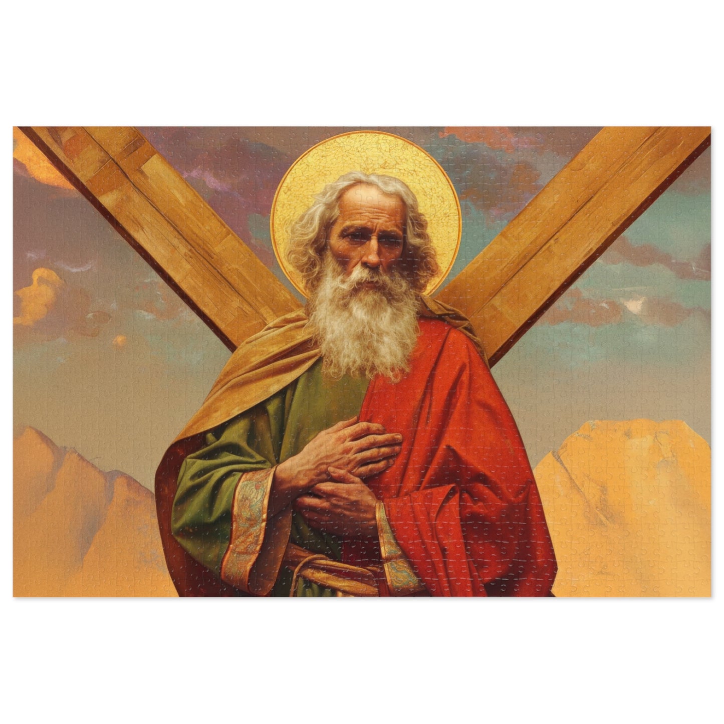 Saint Andrew the Apostle - - Puzzle and Keepsake Tin - Religious Jigsaw Puzzle (30, 110, 252, 500,1000-Piece) - Religious Puzzle
