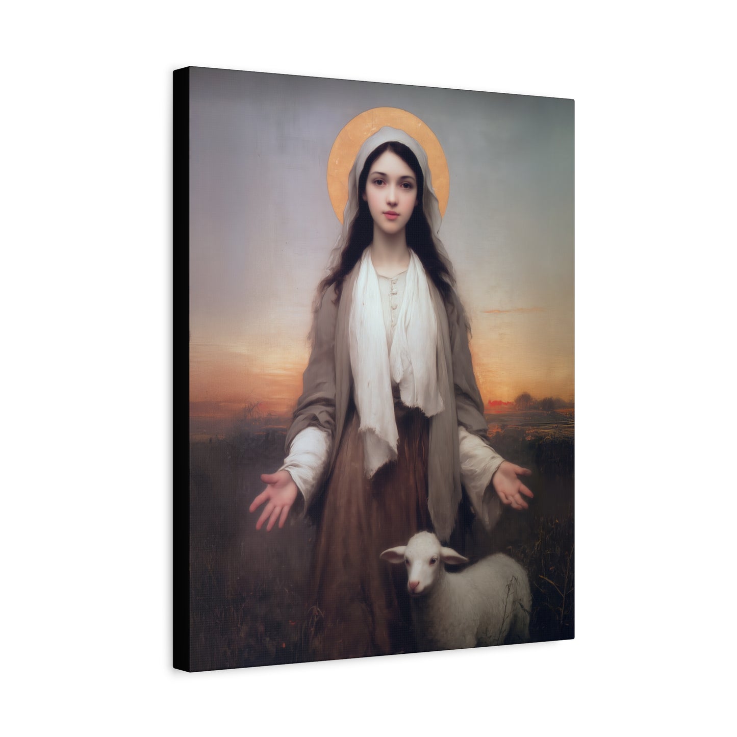 Saint Germaine Cousin - Gallery Wrapped Canvas - Print - Religious Art for your Home - Catholic Art