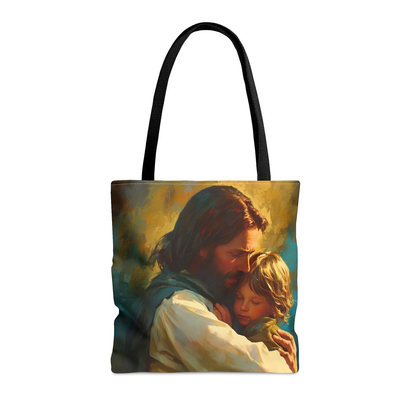 Christ's Compassionate Embrace Tote Bag - Large Medium Small Faith Art Bag - Catholic Faith Purse - Religious Carry All