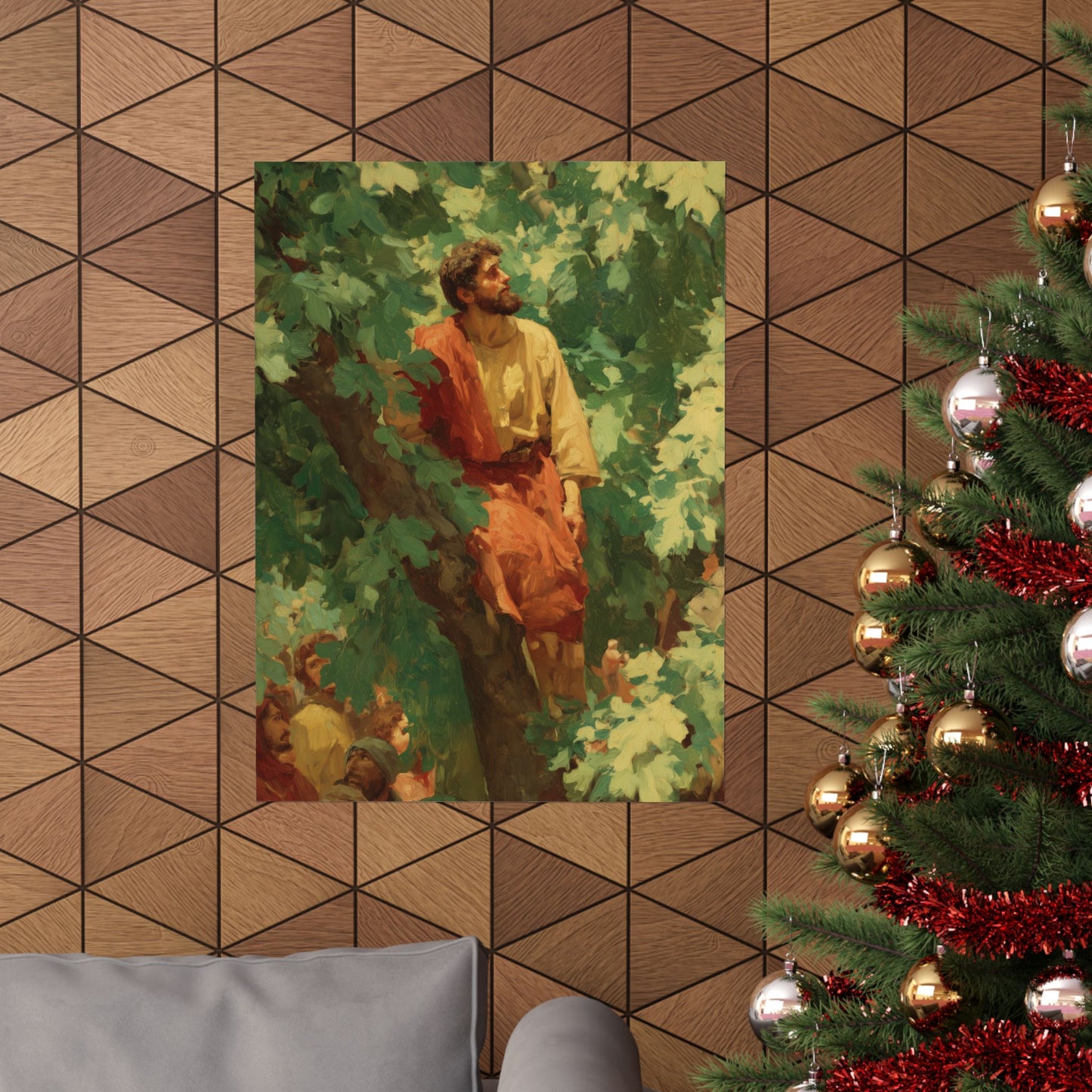Zacchaeus - Sanctified Souls Print - Multiple Sizes - Premium Matte Vertical Posters