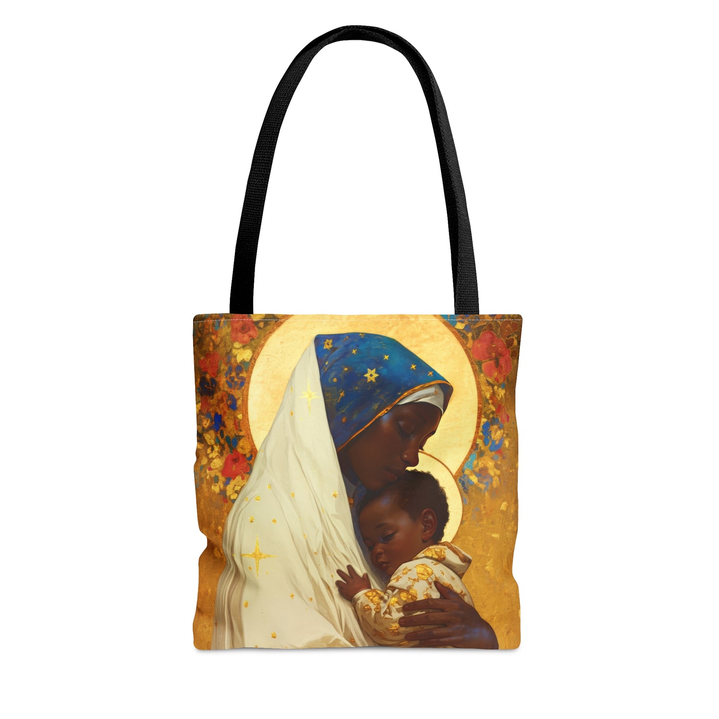 Queen of Peace and Love- Our Lady of Kibeho's Message Tote Bag - Large Medium Small Faith Art Bag - Catholic Faith Purse - Religious