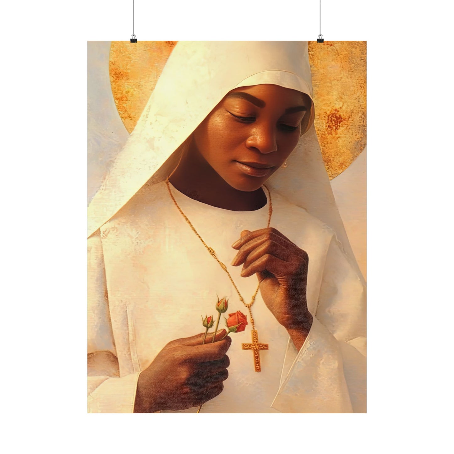 Blessed Marie-Clementine Anuarite Nengapeta - Sanctified Souls Print - Multiple Sizes - Premium Matte Vertical Posters