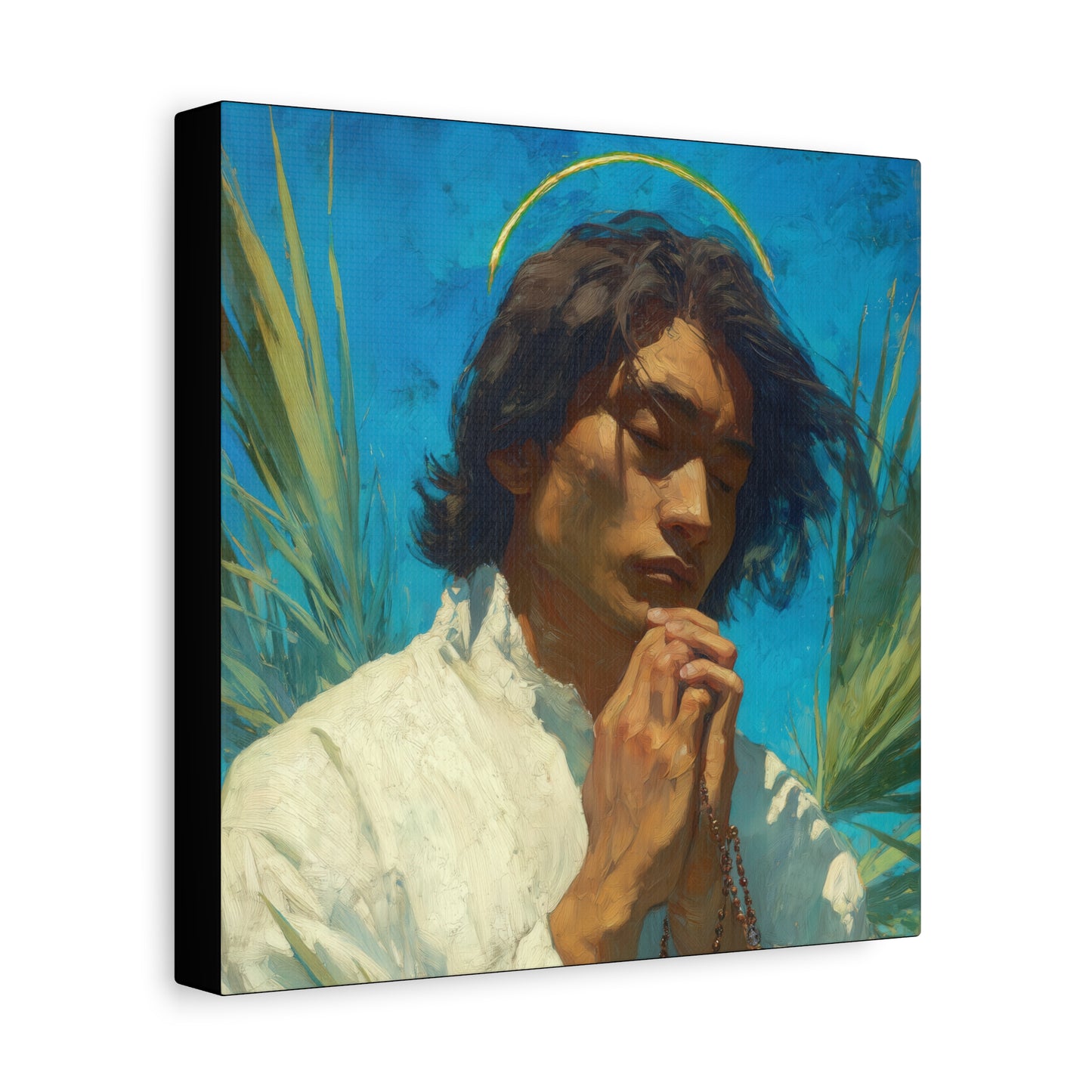 Saint Lorenzo Ruiz - Multiple Sizes - Catholic Home art - Museum Wrapped Canvas - Sanctified Souls Print - Catholic Martyr Art