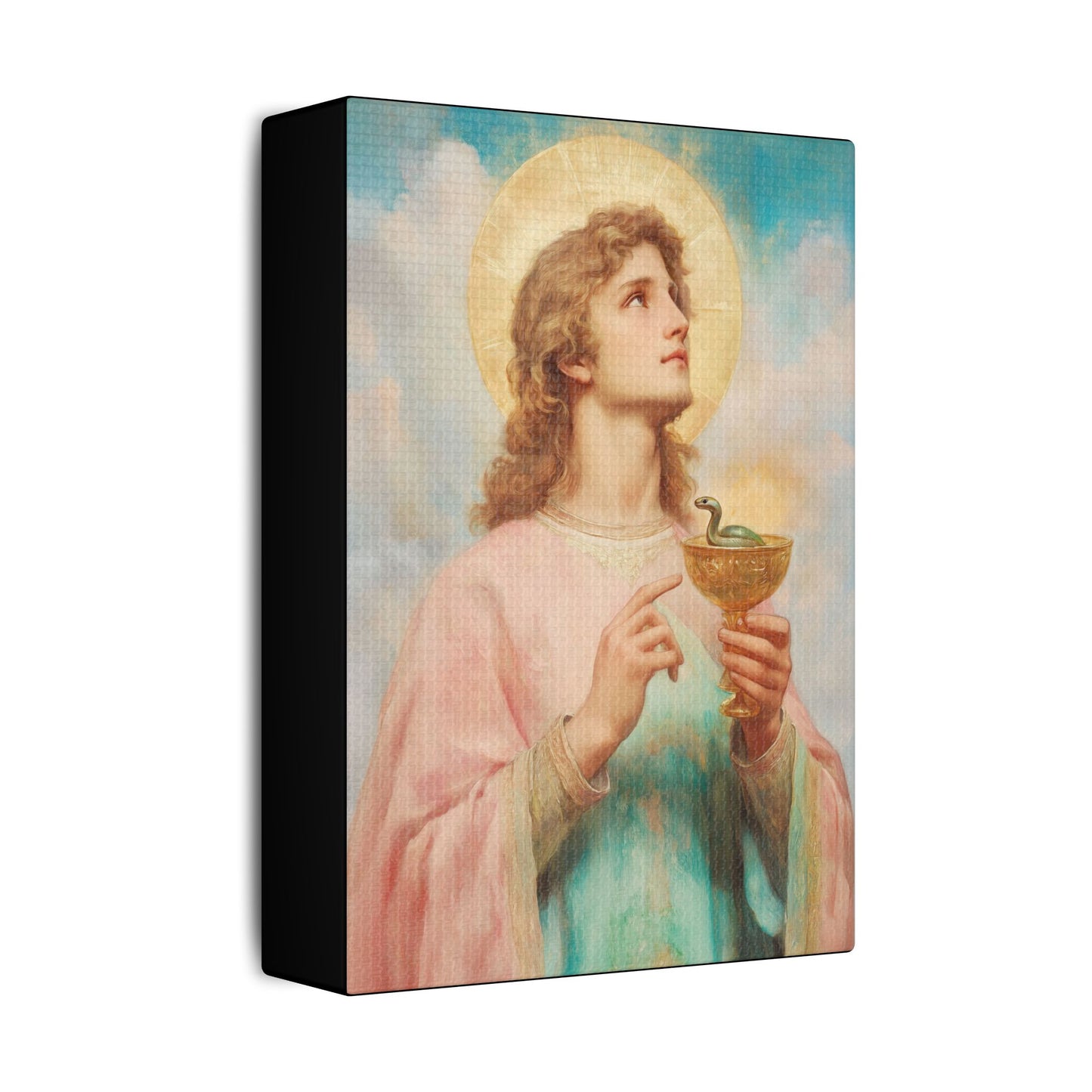 Saint John the Apostle Wrapped Canvas Print - Multiple Sizes - Catholic Home art Matte Canvas, Stretched - Disciple Print