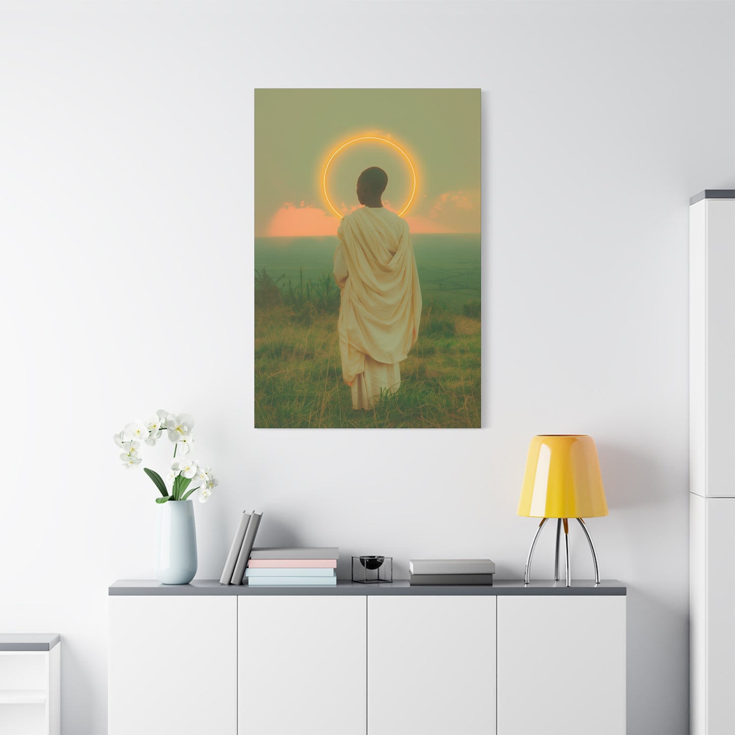 Saint Charles Lwanga -  Museum Wrapped Canvas - Sanctified Souls Print - Religious Art for your Home - Catholic Patron Saint Art
