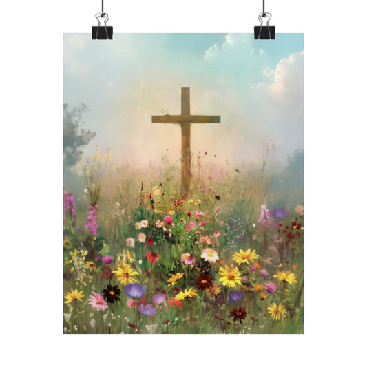 The Cross That Called the Earth to Life - Sanctified Souls Print - Multiple Sizes - Premium Matte Vertical Posters