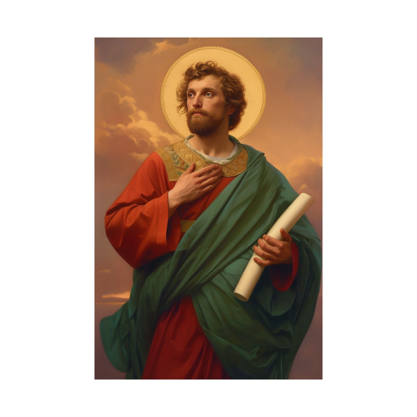 Saint Timothy  - Sanctified Souls Print - Multiple Sizes - Premium Matte Vertical Posters - Catholic Art for the home