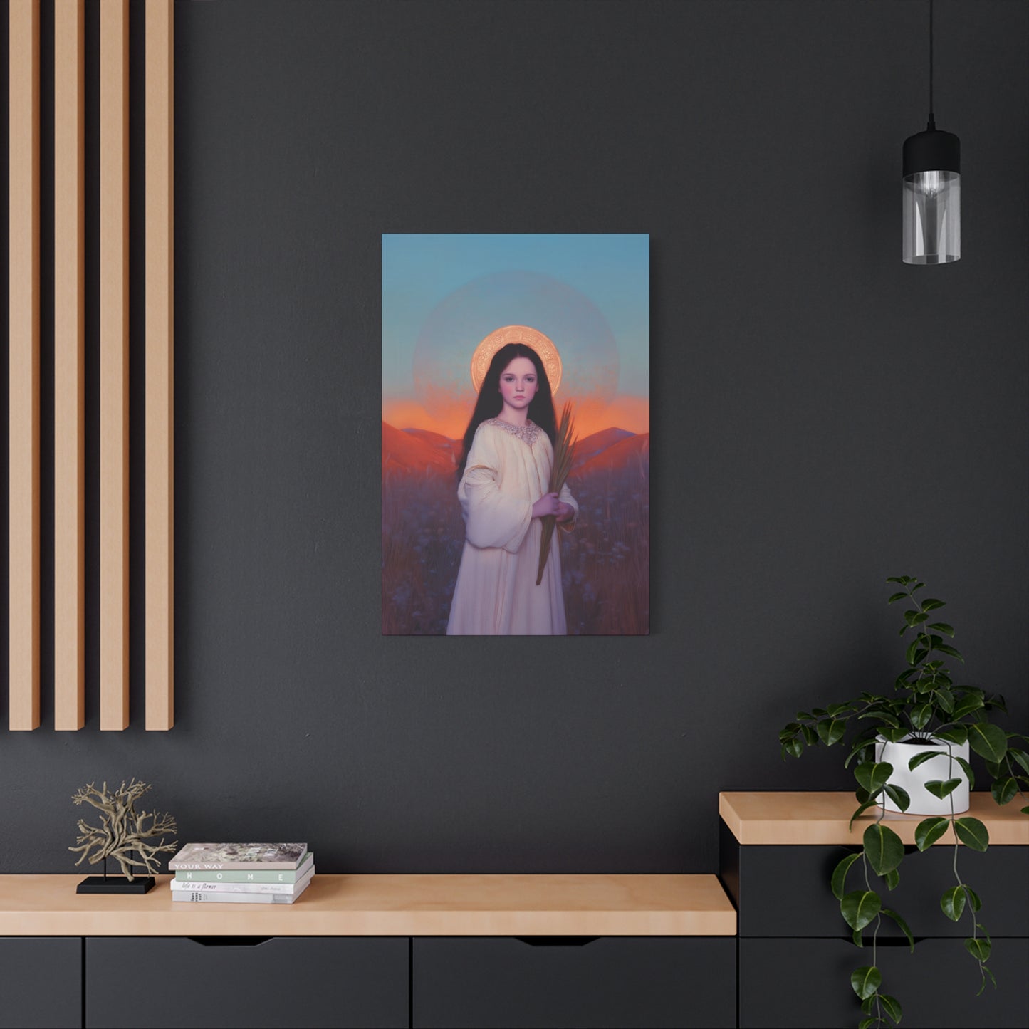 Saint Hope - Multiple Sizes - Catholic Home art - Museum Wrapped Canvas - Sanctified Souls Print - Martyr Saint