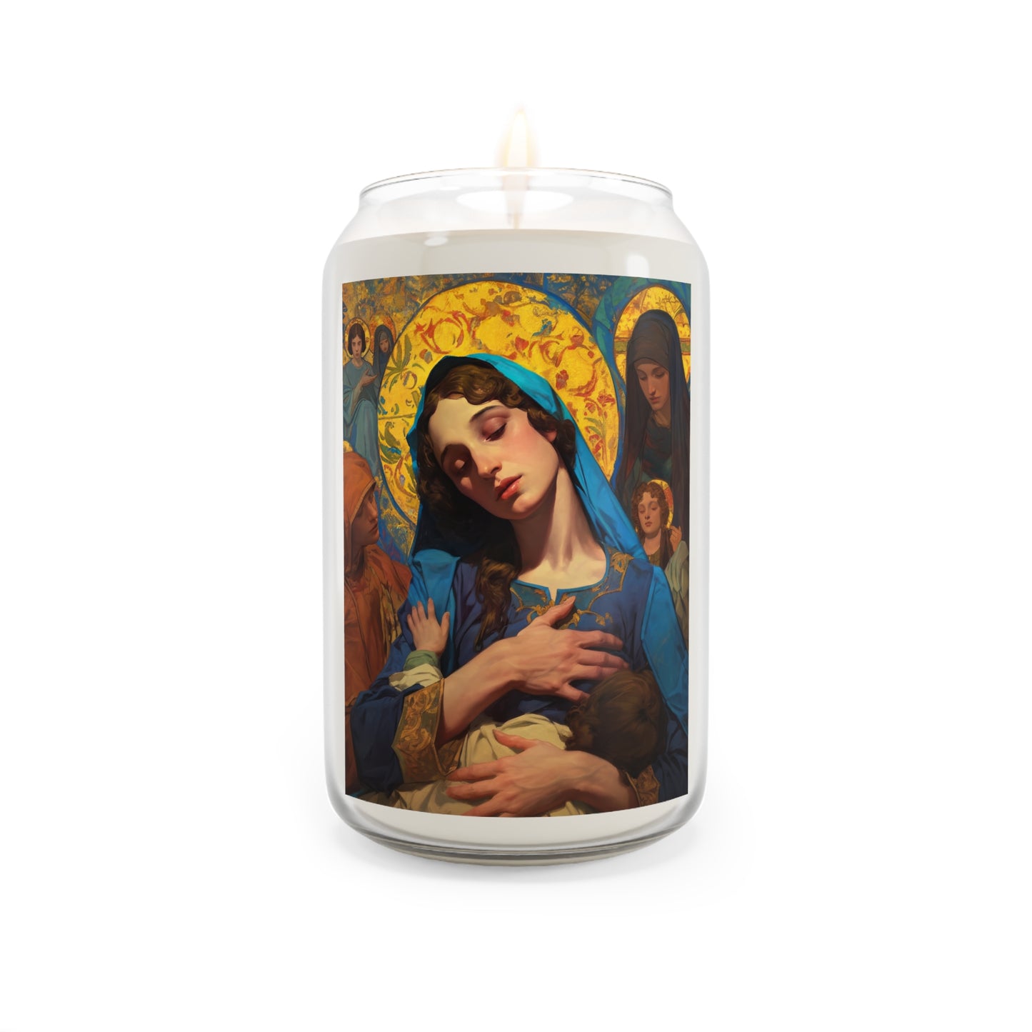 Mary - Mother of all mothers - Scented Prayer Candle, 13.75oz -  Candle - Catholic Art - prayer room Scented Candle - Virgin Mary Holy Art