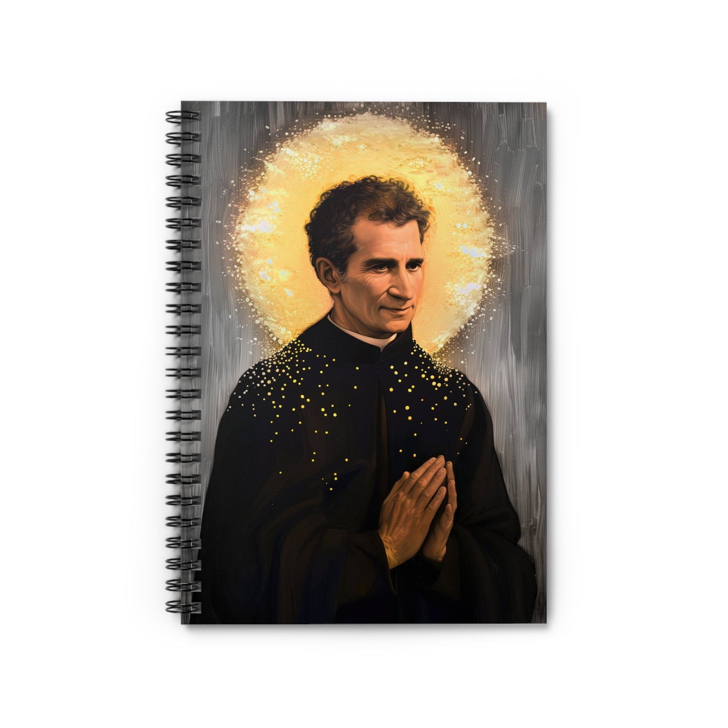 Saint John Bosco / Don Bosco - Sanctified Souls Art - Religious Based Notebook - Spiral Notebook - Ruled Line