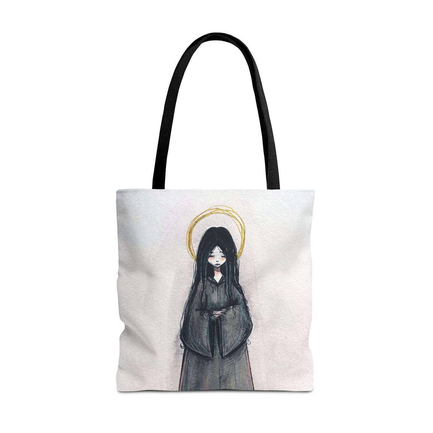 Blessed Mary Magdalen Kiota Hand-Drawn Catholic Tote Bag | Martyrs of Japan Christian Tote | Sanctified Solocosmo Religious Tote
