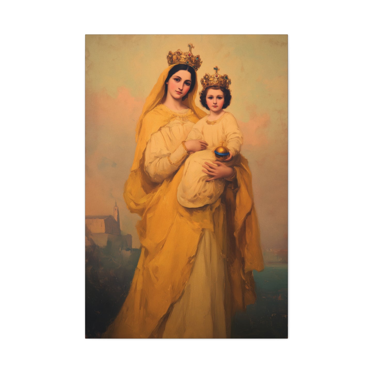 Our Lady of Prompt Succor - Gallery Wrapped Canvas - Print - Religious Art for your Home - Catholic
