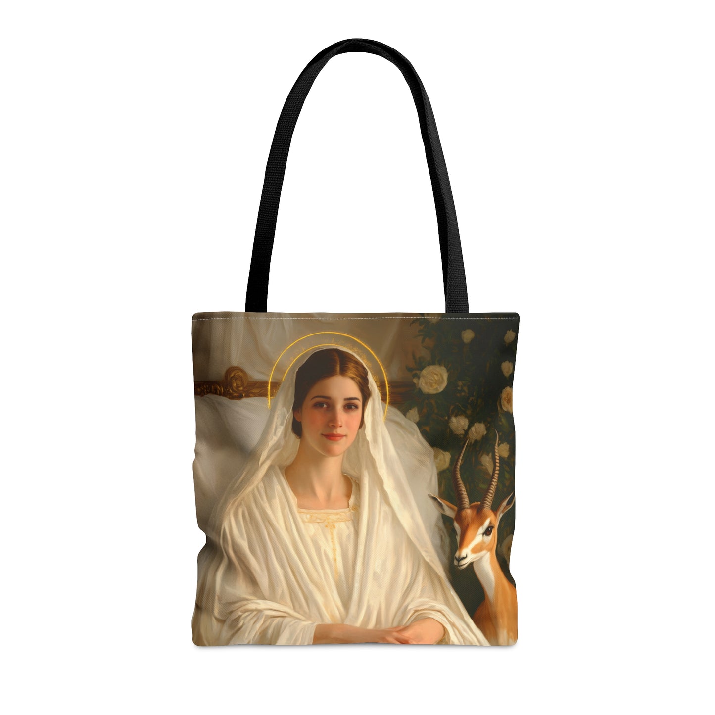 Saint TabithaTote Bag - Large Medium Small Faith Art Bag - Catholic Faith Purse - Religious - Prayer Bag - Devotional Purse
