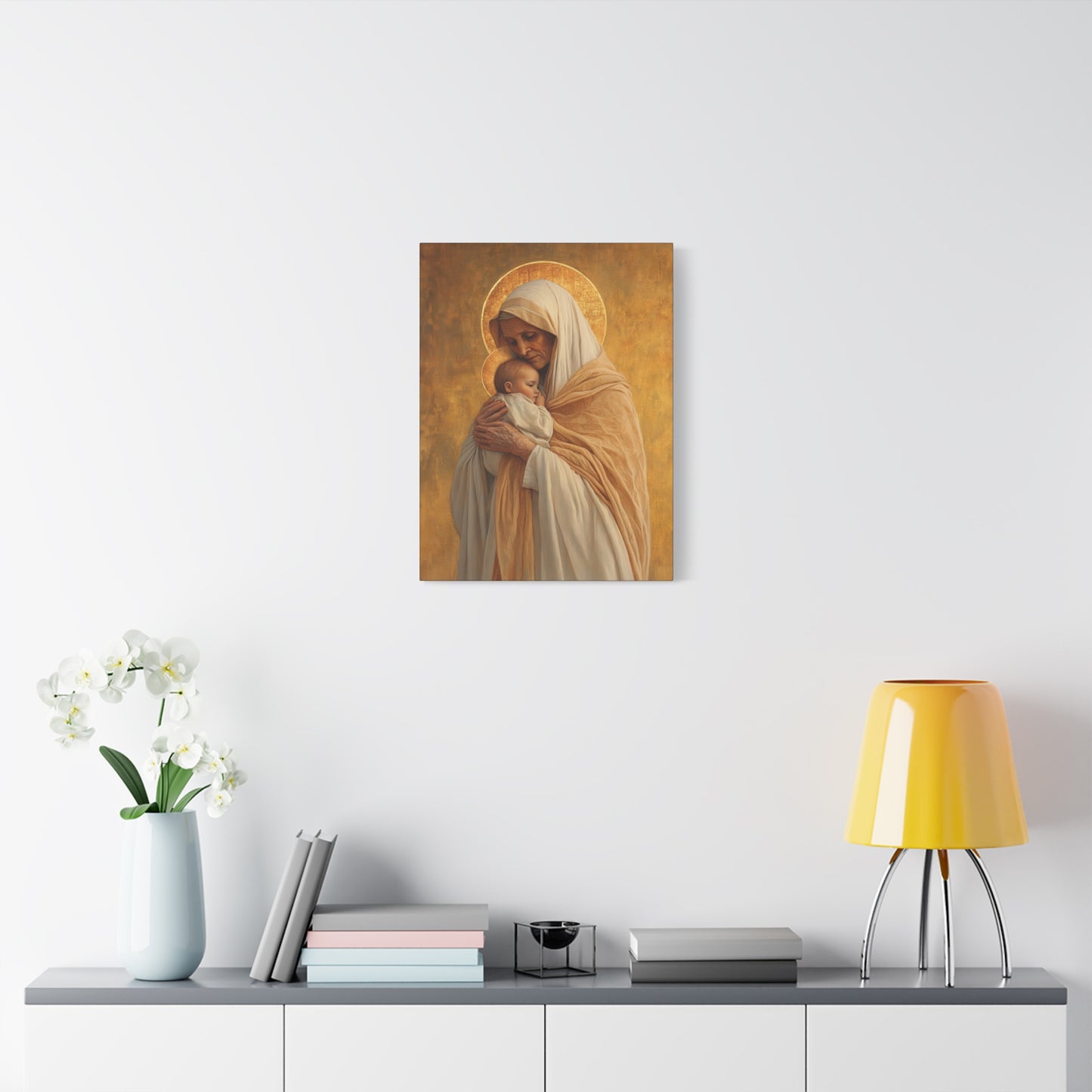 Saint Anna the Prophetess - Museum Wrapped Canvas - Print - Religious Art for your Home - Christian print - Prayer Room Art - Catholic