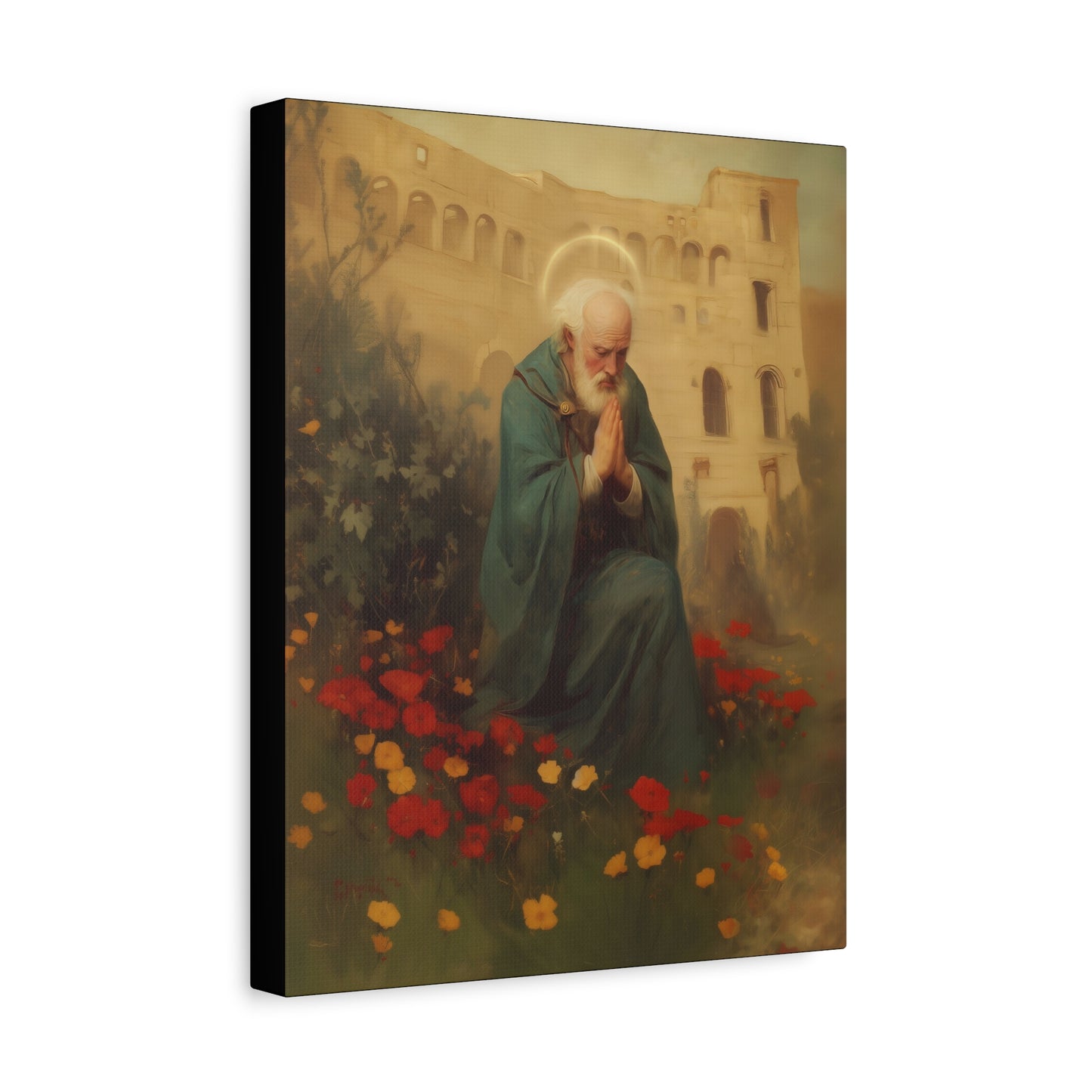 Saint Cyprian - Multiple Sizes - Catholic Home art - Museum Wrapped Canvas - Sanctified Souls Print - Catholic Martyr Art
