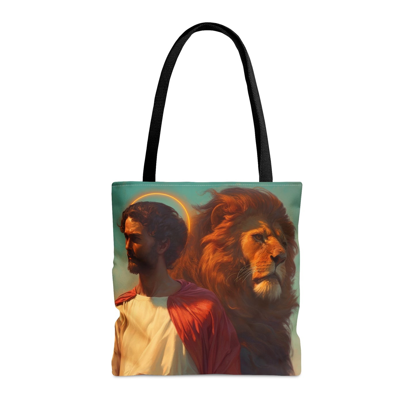 Saint Mark the Evangelist  Tote Bag - Large Medium Small Faith Art Bag - Catholic Faith Purse - Religious Carry All Reusable Tote Bag