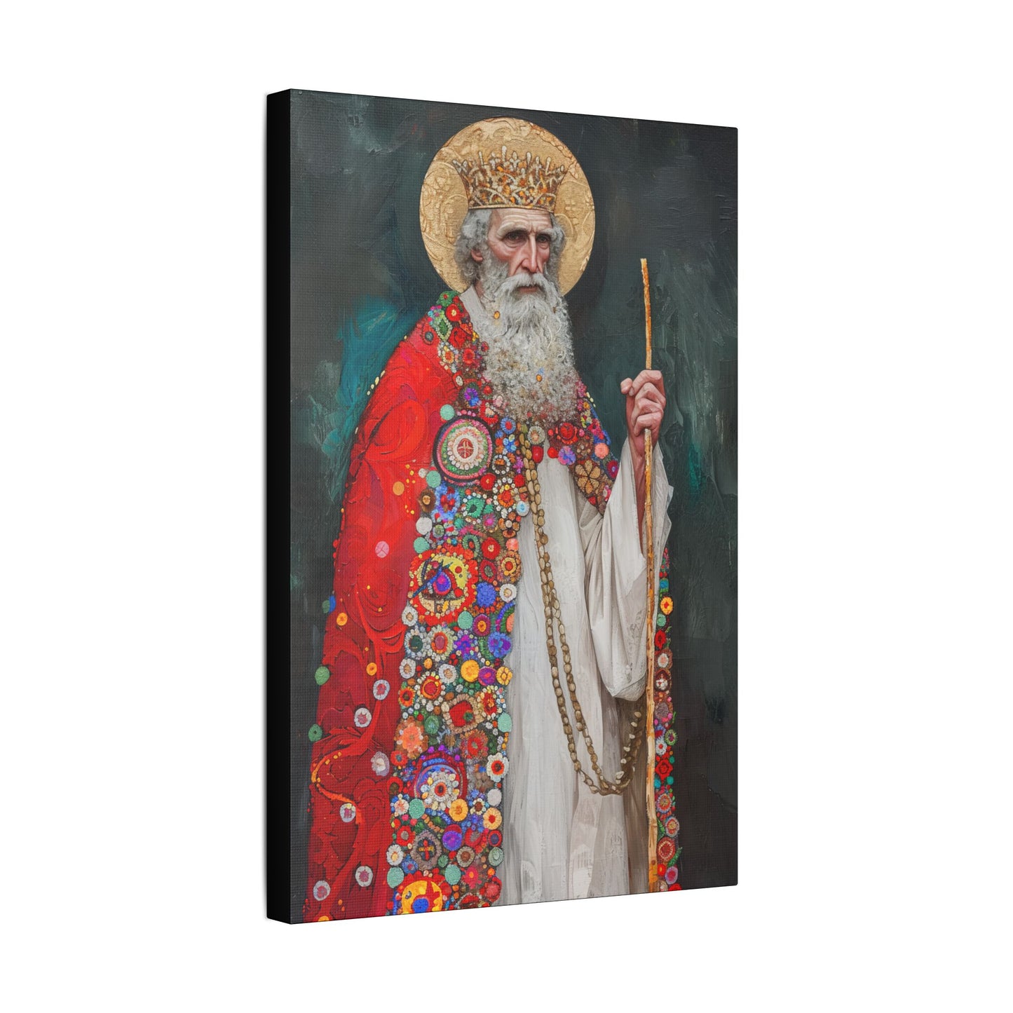 Saint Richard the Pilgrim / Richard of Wessex - Museum Wrapped Canvas - Sanctified Souls Print - Religious Art for your Home