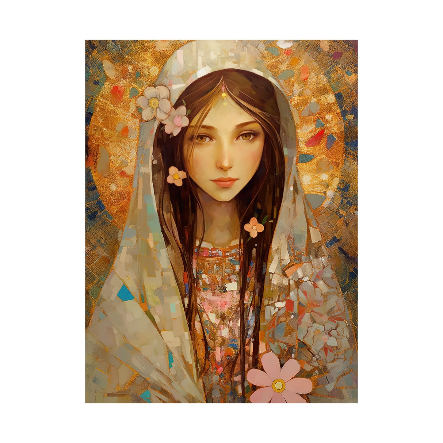 Saint Maria Goretti - Sanctified Souls Print - Multiple Sizes - Premium Matte Vertical Posters