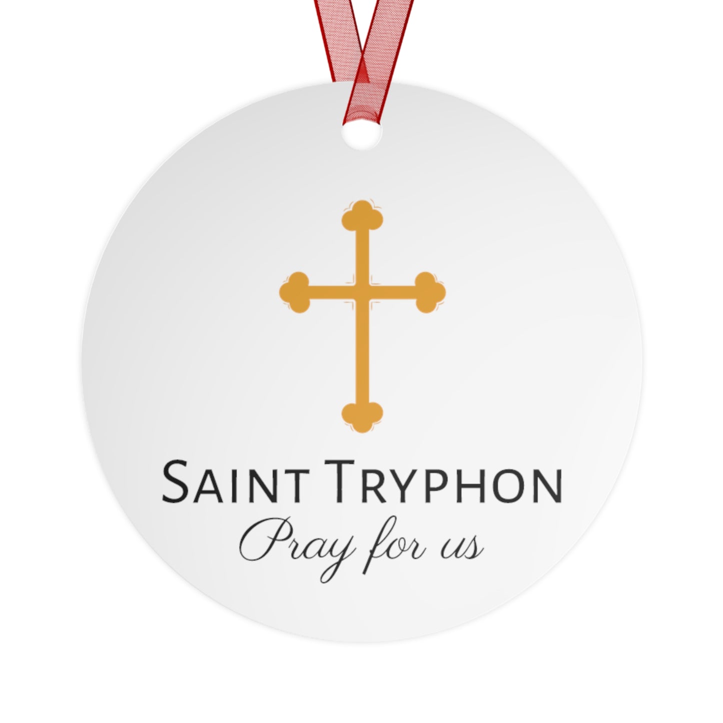 Saint Tryphon - Metal Ornament - Religious Holiday Christmas Ornament and Keepsake