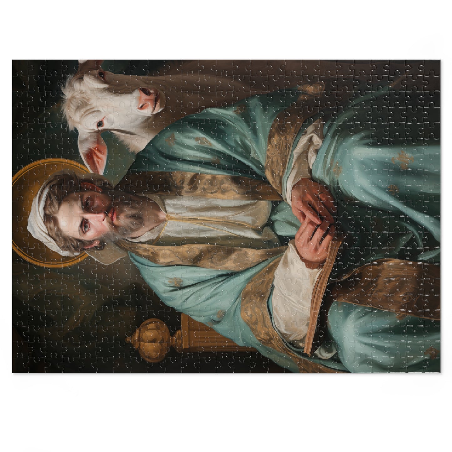 Saint Luke the Evangelist - Puzzle and Keepsake Tin - Jigsaw Puzzle (30, 110, 252, 500,1000-Piece) - Religious Puzzle