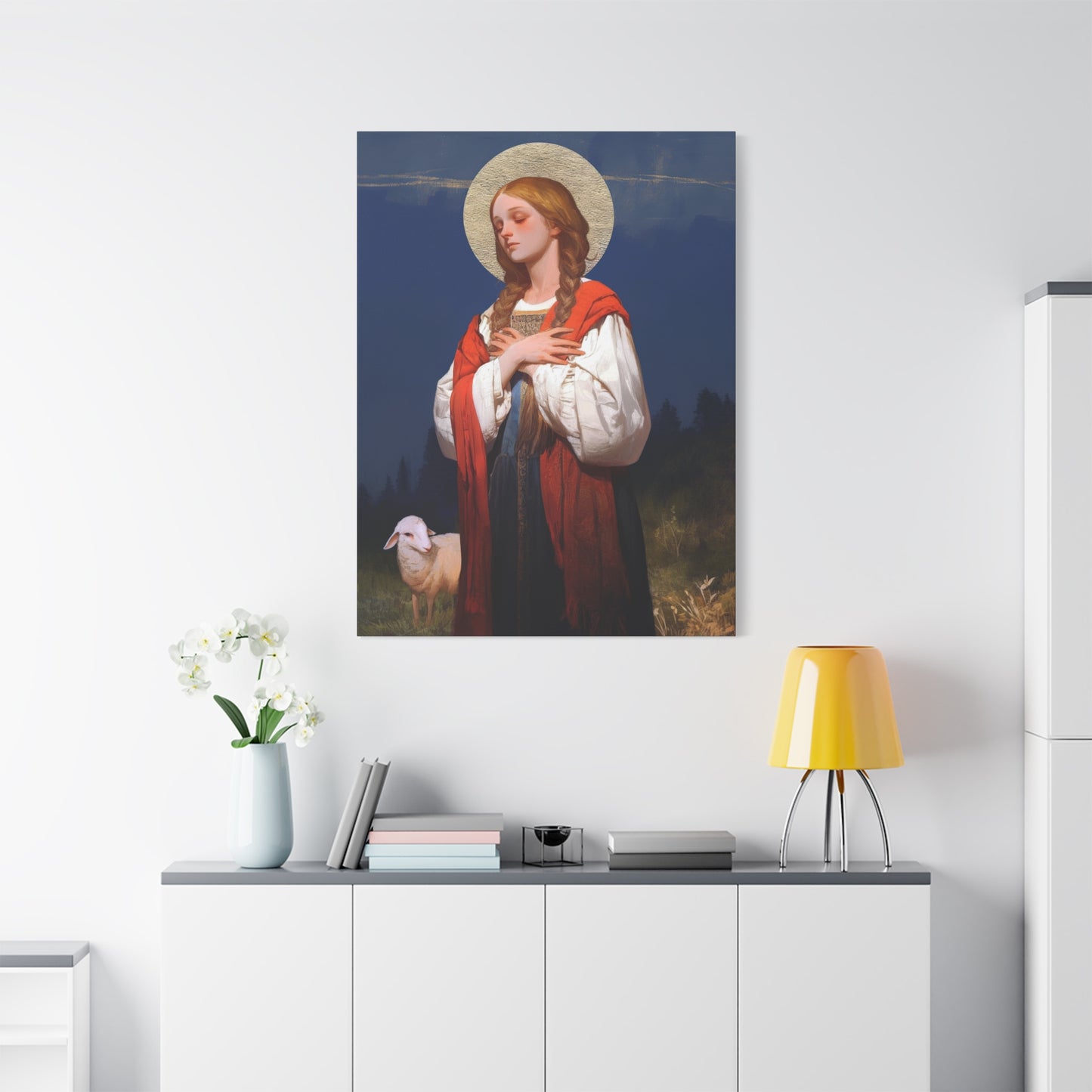 Saint Genevieve - Gallery Wrapped Canvas - Print - Religious Art for your Home - Catholic Art