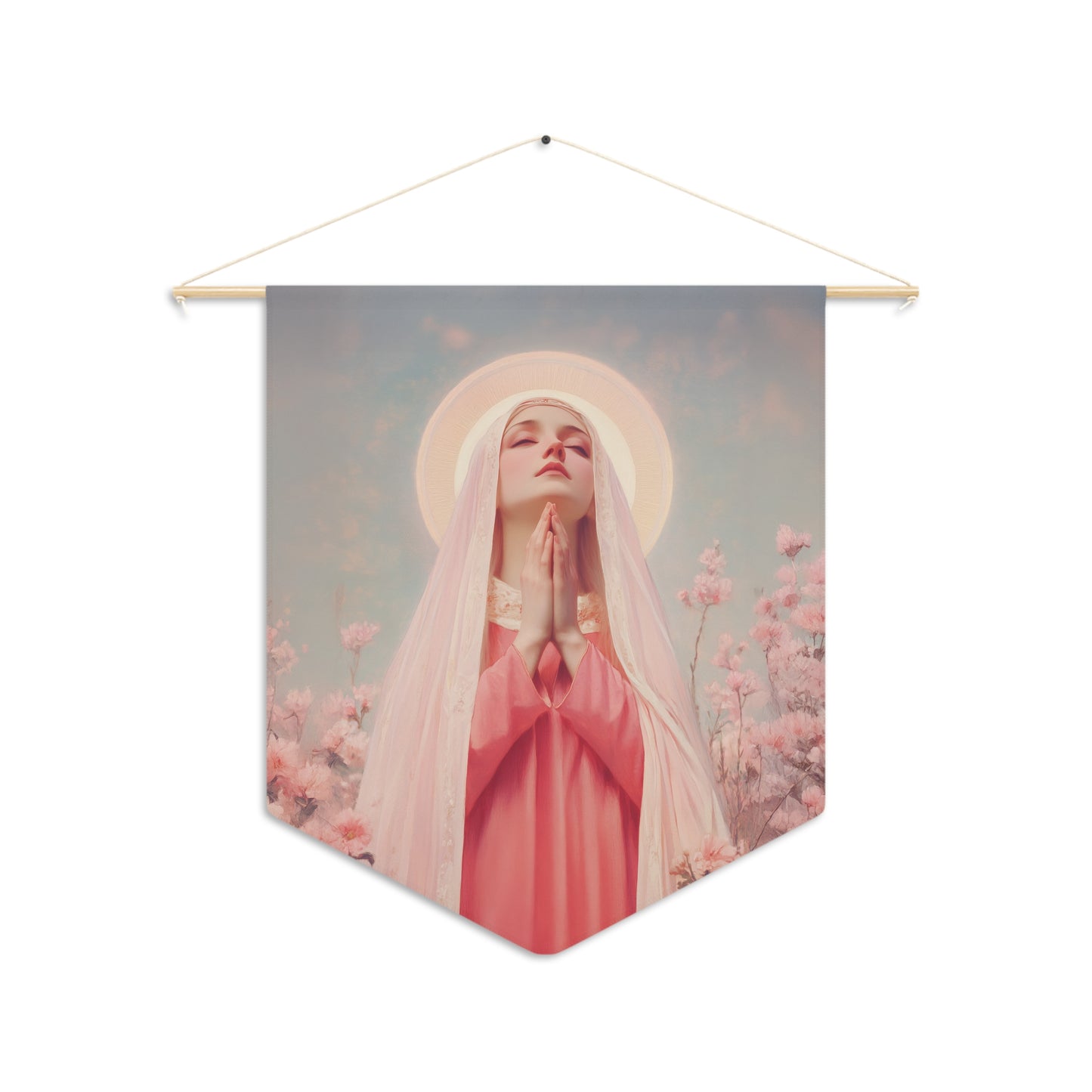 Saint Illuminata - Wall Banner / Wall Hanging - Christian Art - Prayer room - 18" x 21"
