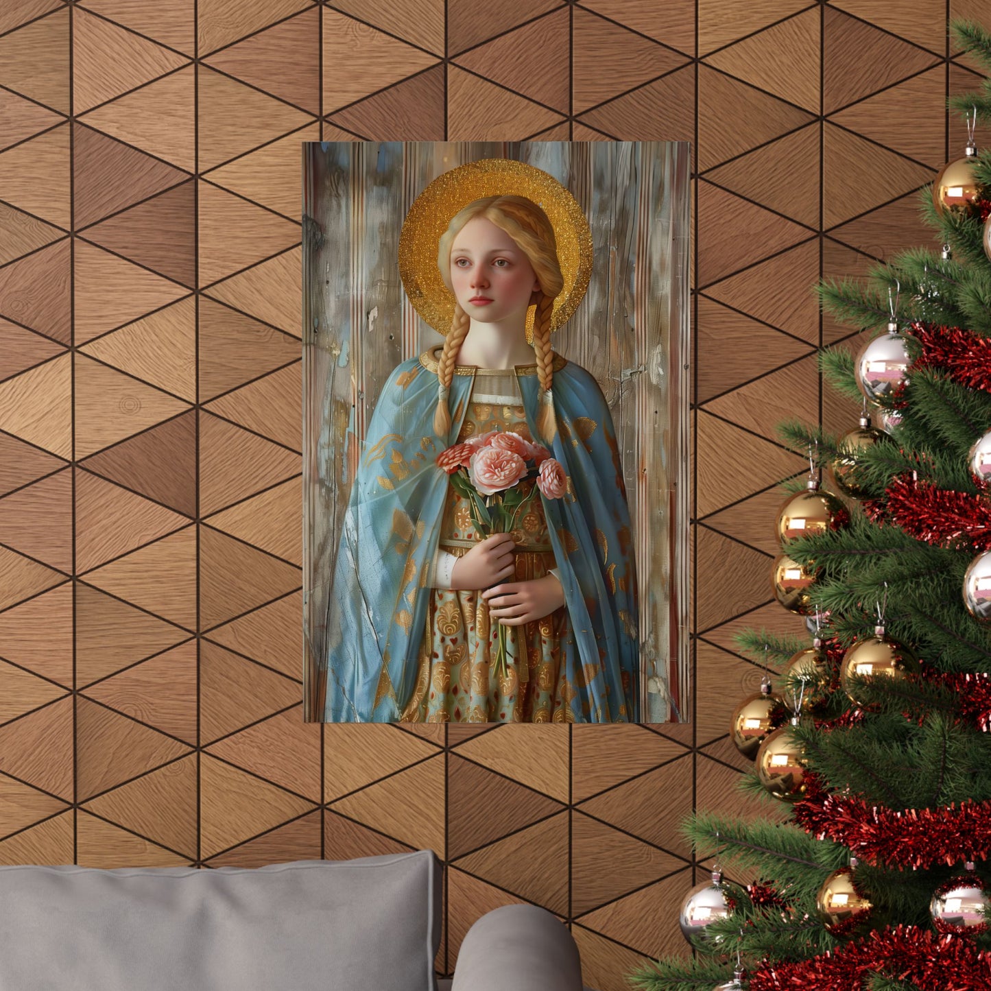 Saint Fina / Seraphina Print - Sanctified Souls Print - Multiple Sizes - Premium Matte Vertical Posters