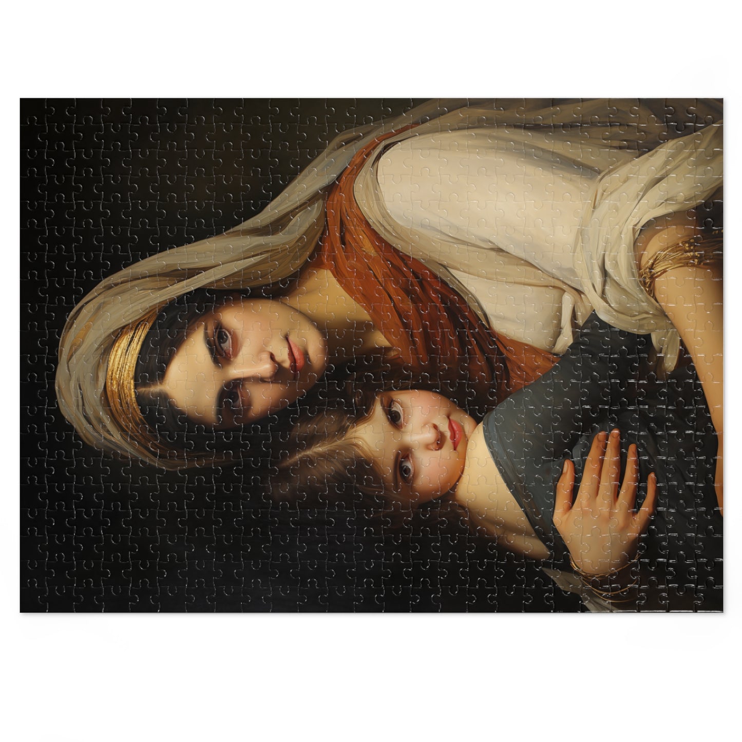 Saint Anne mother to Mary the Blessed Virgin - Puzzle and Keepsake Tin - Jigsaw Puzzle (30, 110, 252, 500,1000-Piece) - Religious Puzzle
