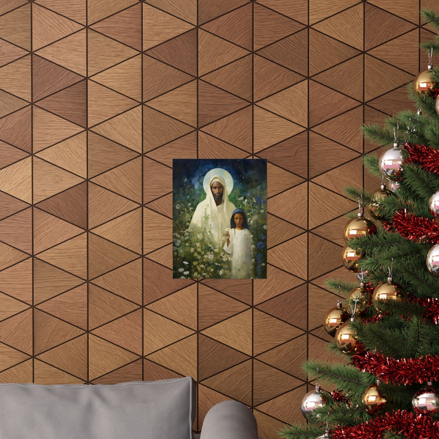 Saint Joachim Print - Father of Virgin Mary - Patron Saint of Fathers - Multiple Sizes - Premium Matte Vertical Posters - Catholic Art