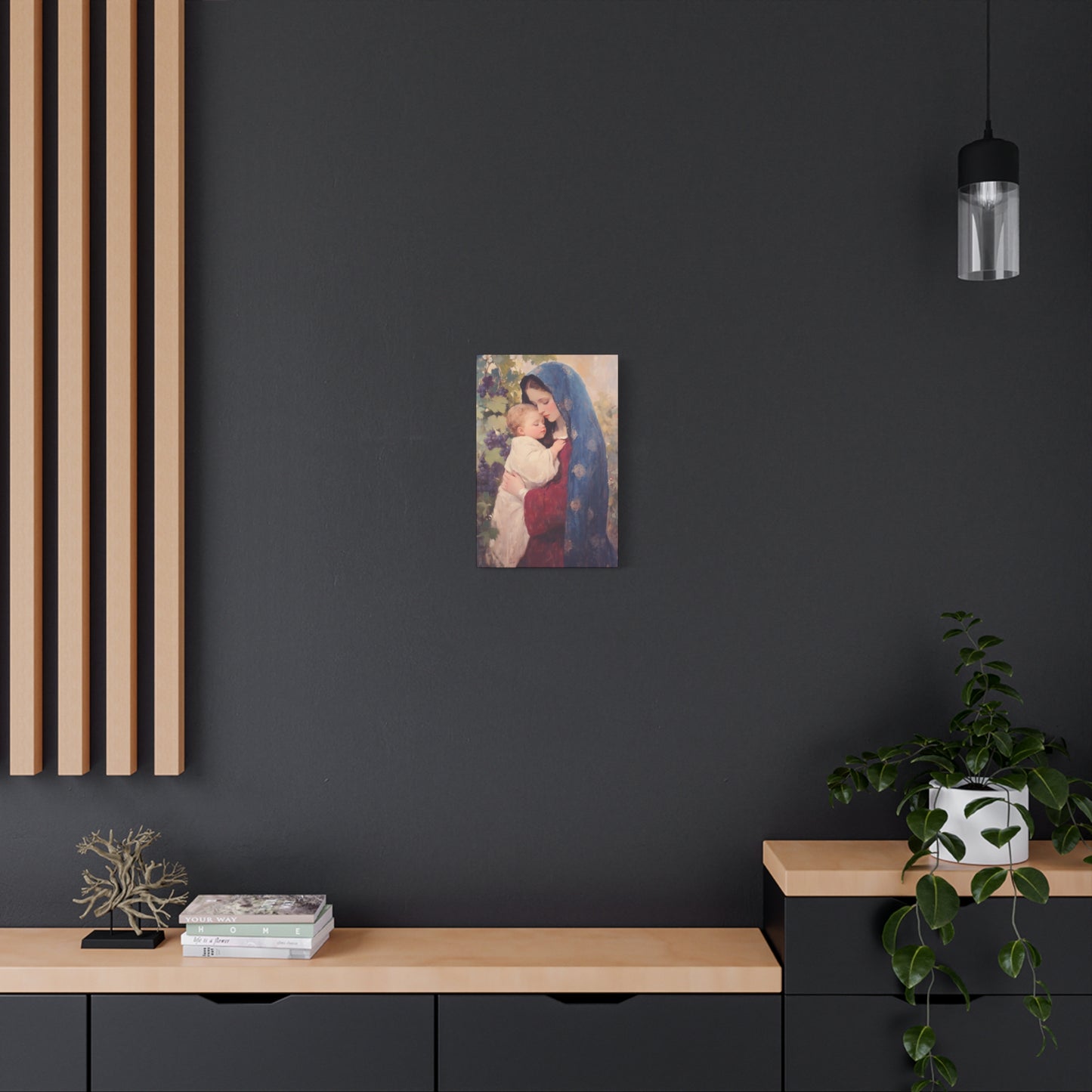Our Lady of the Grapes / Out Lady of the Harvest - Gallery Wrapped Canvas - Print - Religious Art for your Home - Catholic Art
