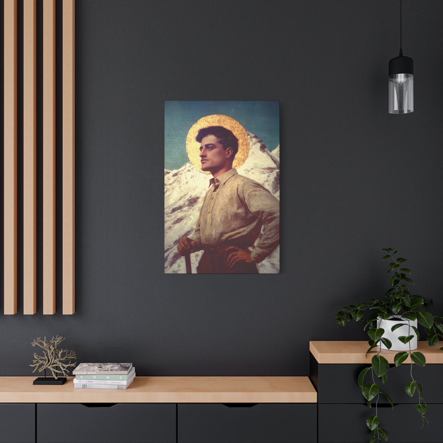 Saint Pier Giorgio Frassati -  Museum Wrapped Canvas - Sanctified Souls Print - Religious Art for your Home - Catholic Patron Saint Art