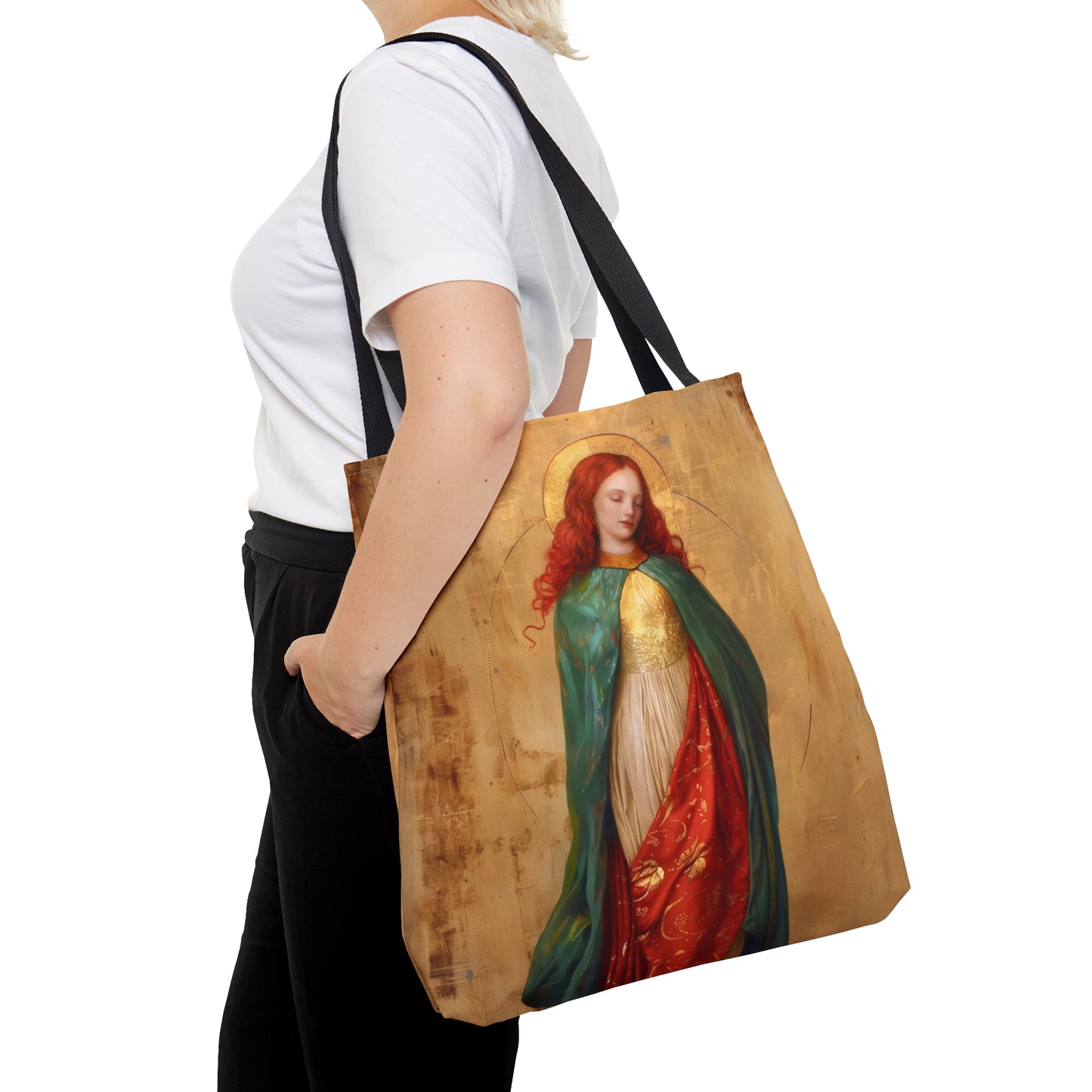 Resilient Spirit - Mary Magdalene's Faithful Path Tote Bag - Large Medium Small Faith Art Bag - Catholic Faith - Religious - Prayer Bag