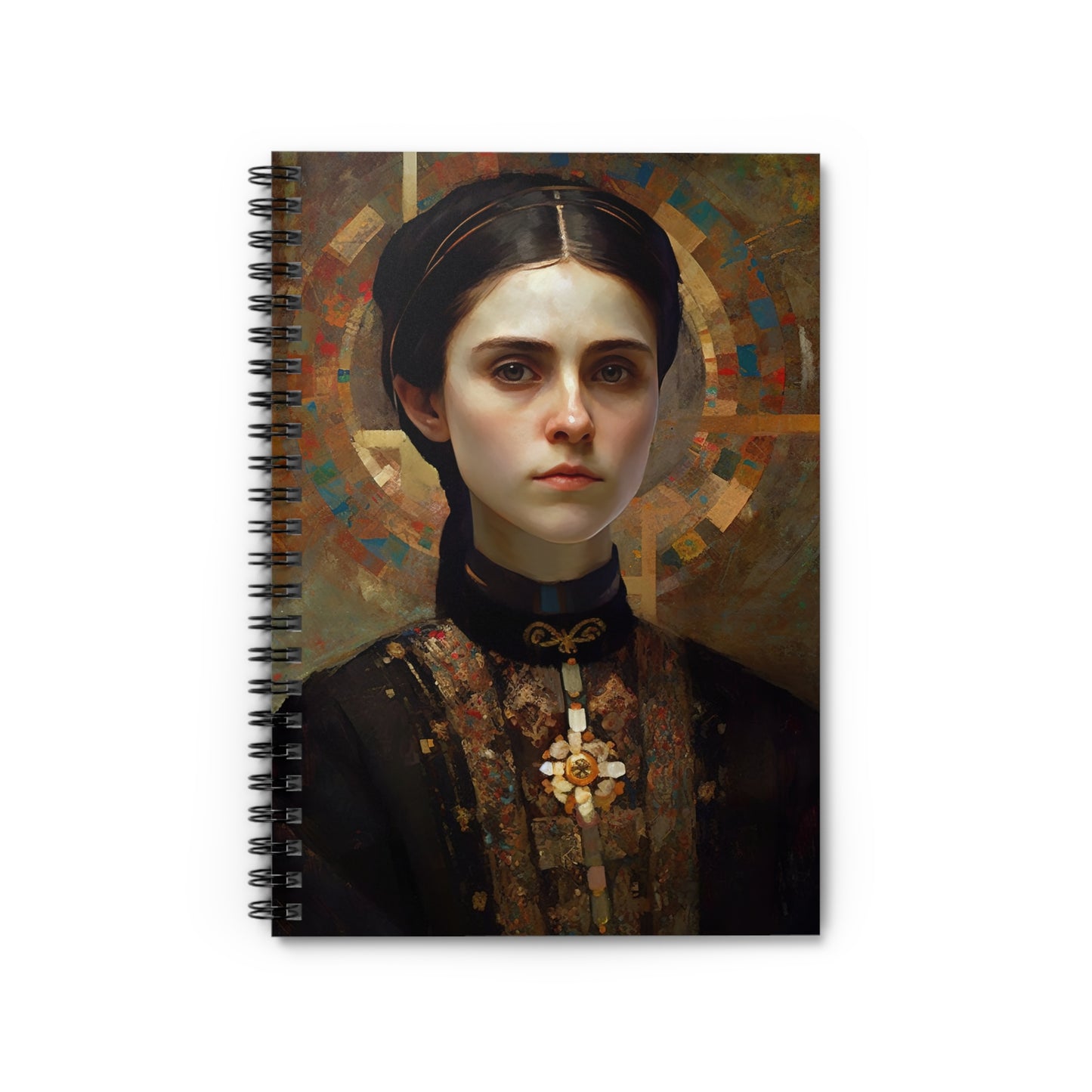 Saint Gemma Galgani Journal - Sanctified Souls Art - Religious Based Notebook - Spiral Notebook - Ruled Line