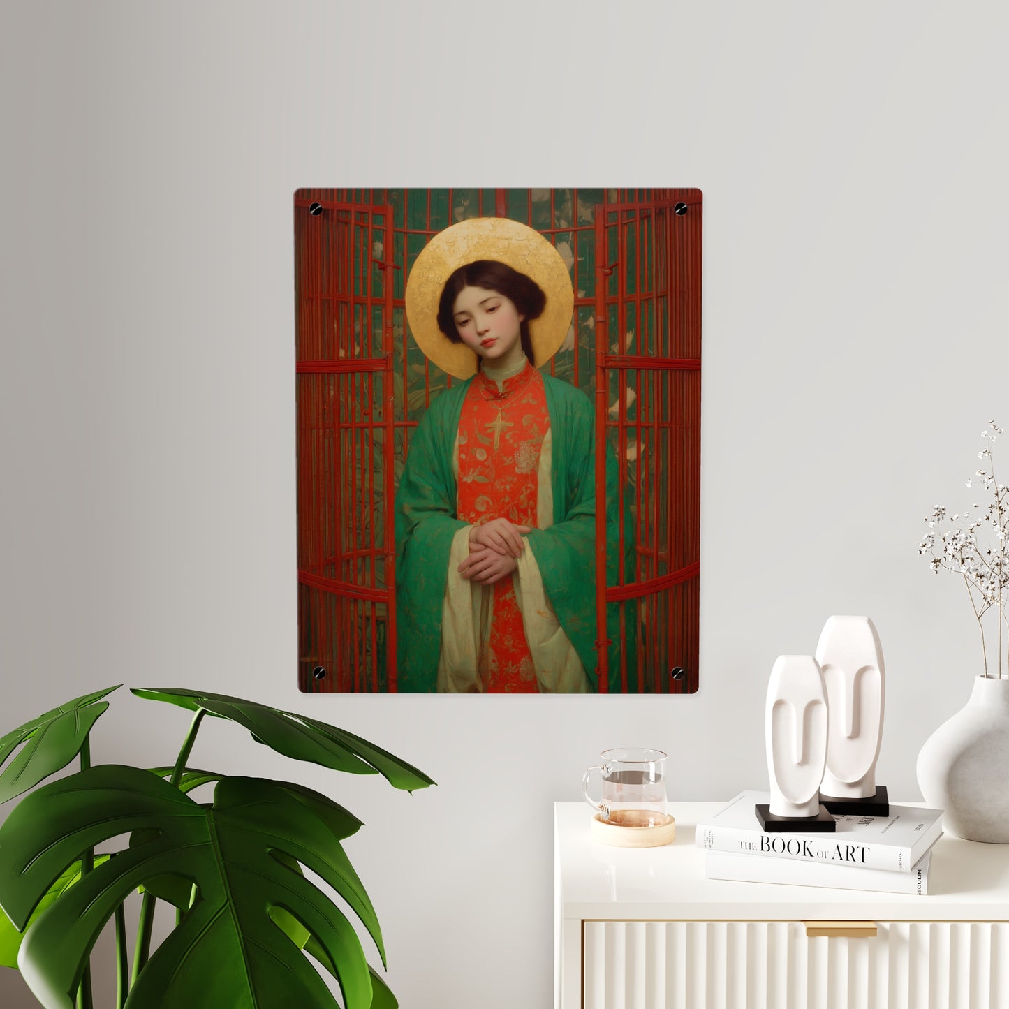 Saint Agnes Tsao Kou Ying  Wall Art Panel - Ready to Hang Acrylic Print - Catholic Saint Art - Patron Saint Print - No Frame needed