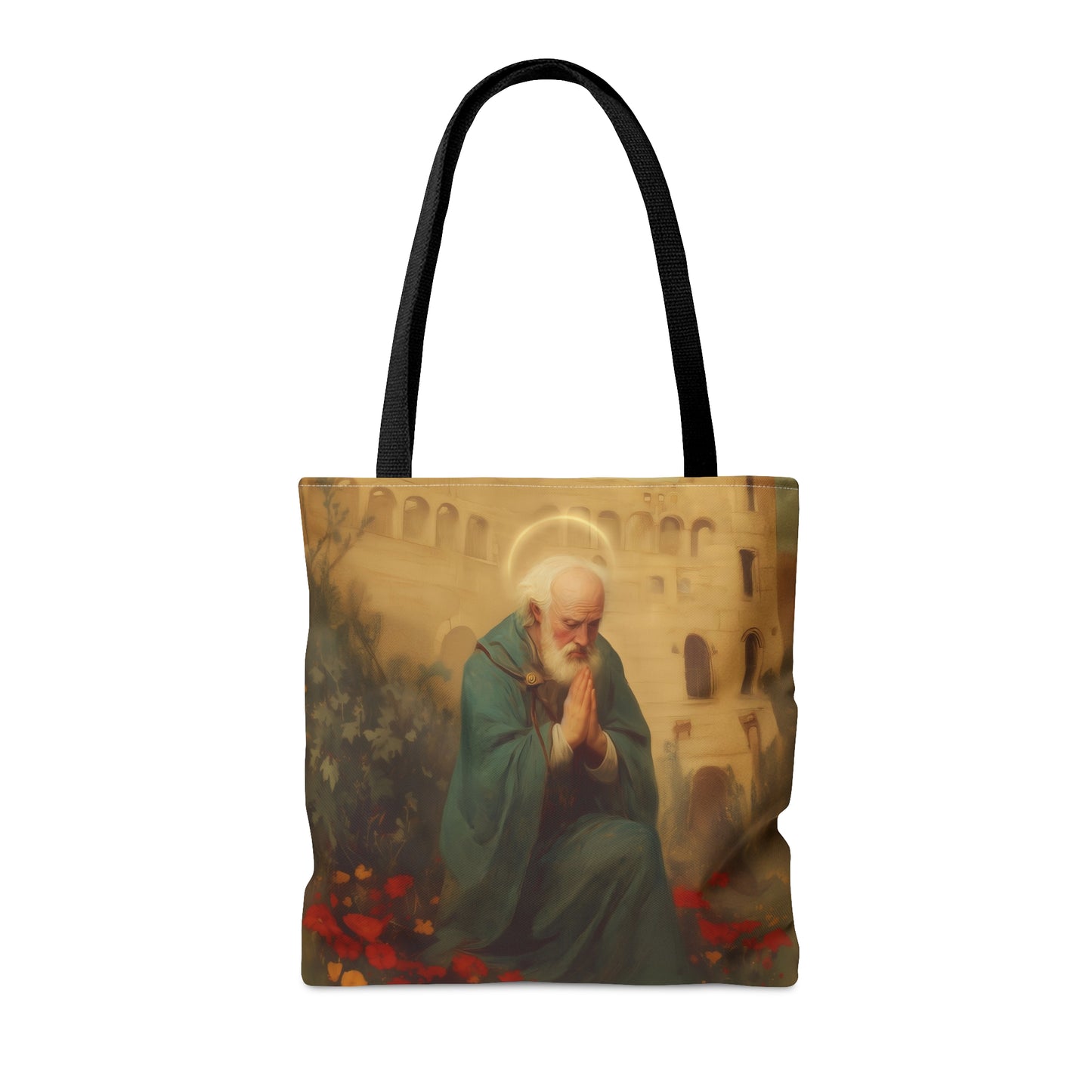 Saint Cyprian - Tote Bag - Large Medium Small Faith Art Bag - Bible Study Faith Purse - Double Sided Prayer Tote