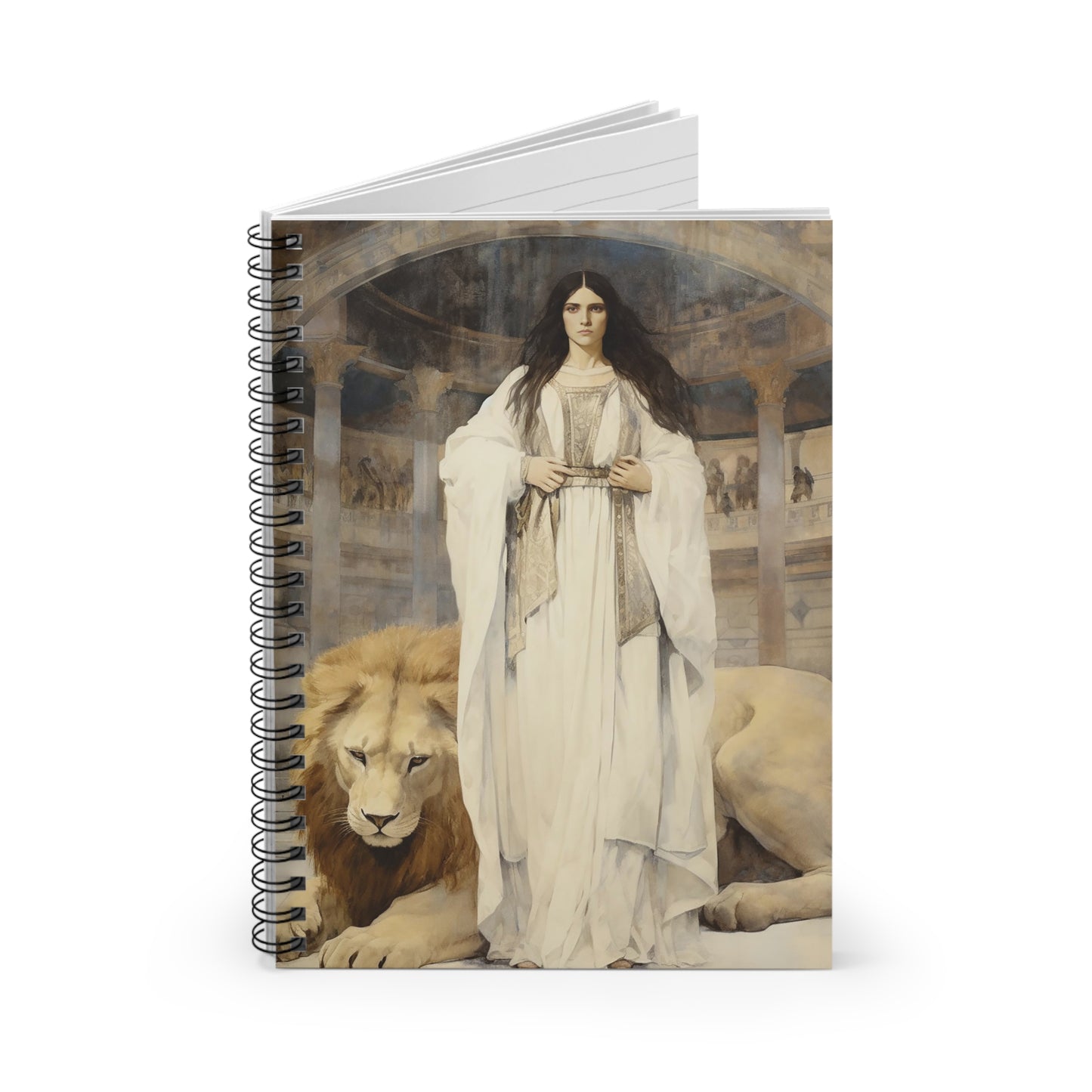 Saint Euphemia Journal - Sanctified Souls Art - Religious Based Notebook - Spiral Notebook - Ruled Line