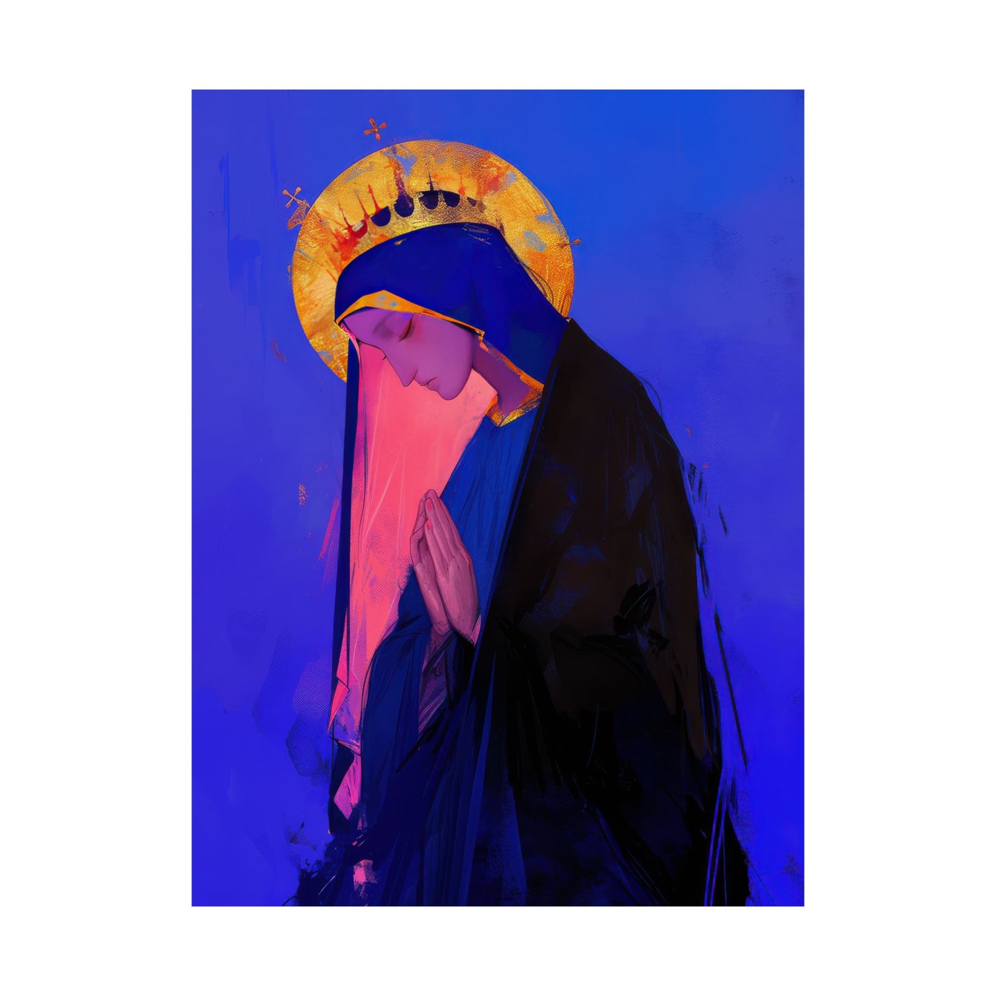 Mary, Mother of God - Blessed Among Women Poster Print - Sanctified Souls Print - Multiple Sizes - Premium Posters - Catholic Art